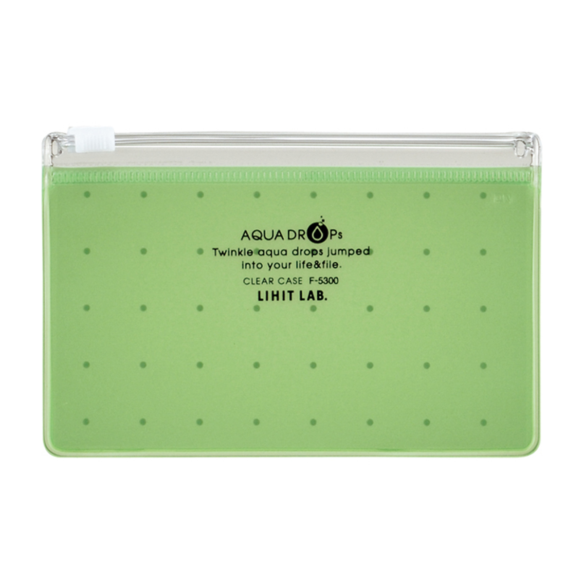 ＡＱＵＡ　ＤＲＯＰｓ　クリヤーケース　黄緑