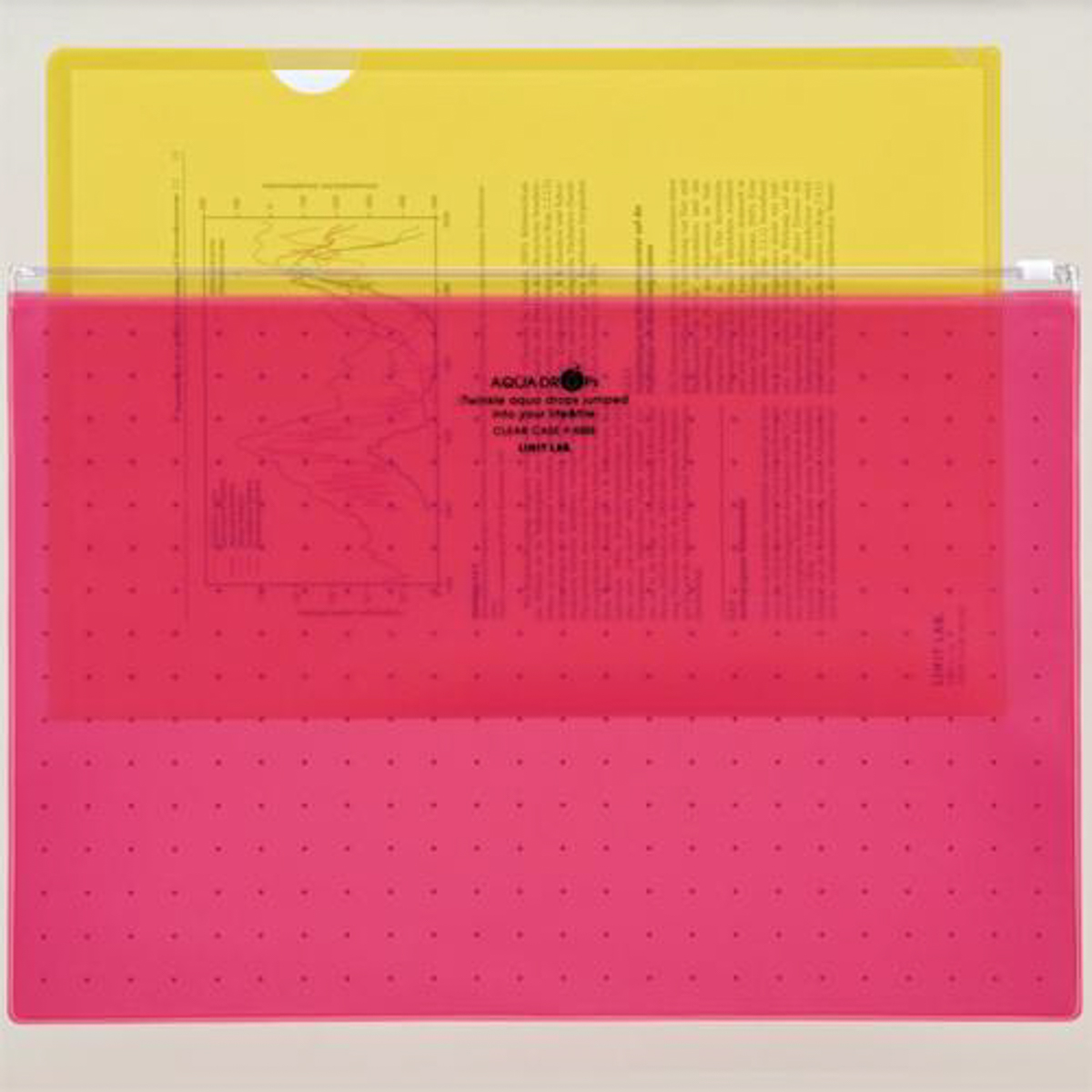ＡＱＵＡ　ＤＲＯＰｓ　クリヤーケース　黄緑
