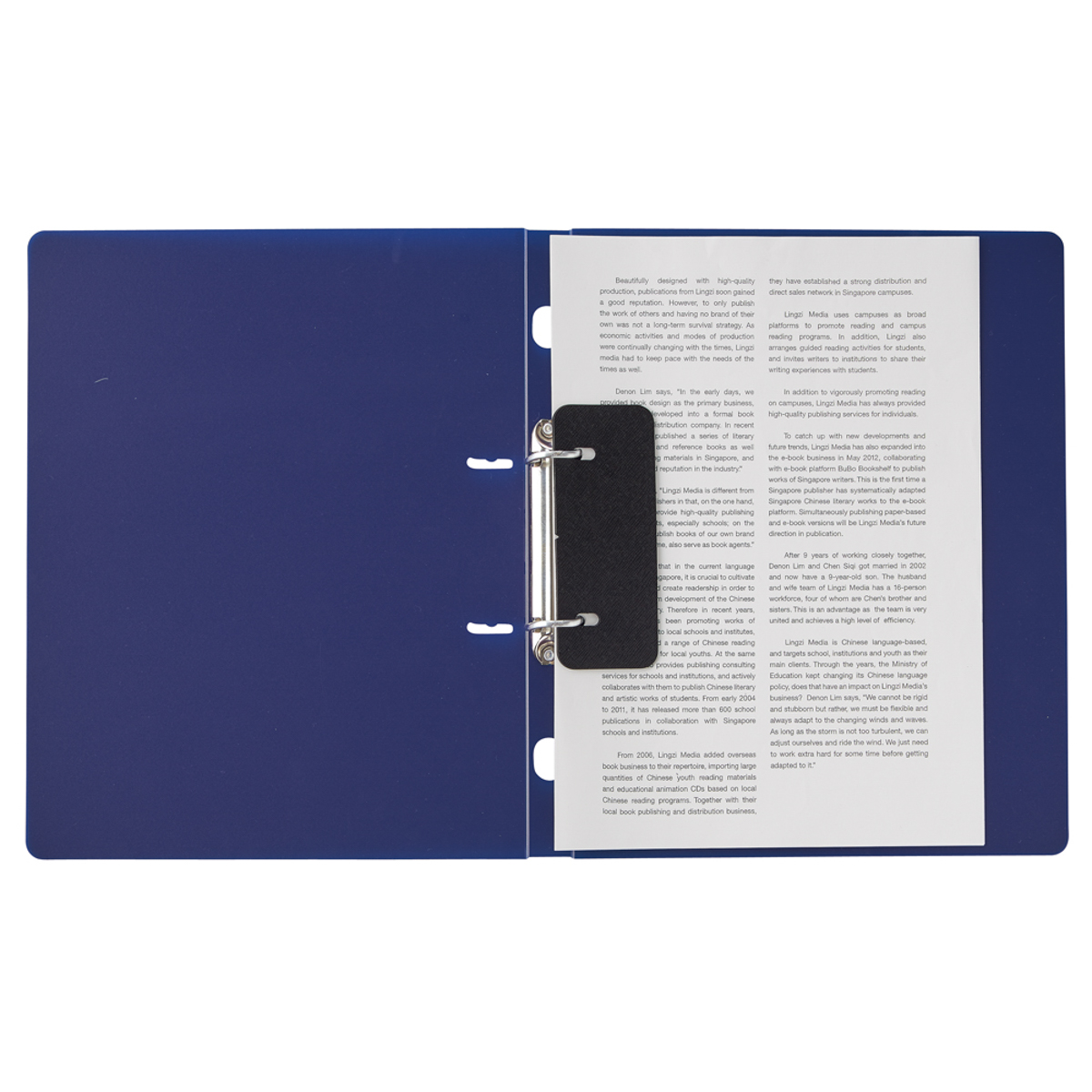 ＣＵＢＥ　ＦＩＺＺ　リングファイル＜ツイストリング　スマートスリム＞　ブルー