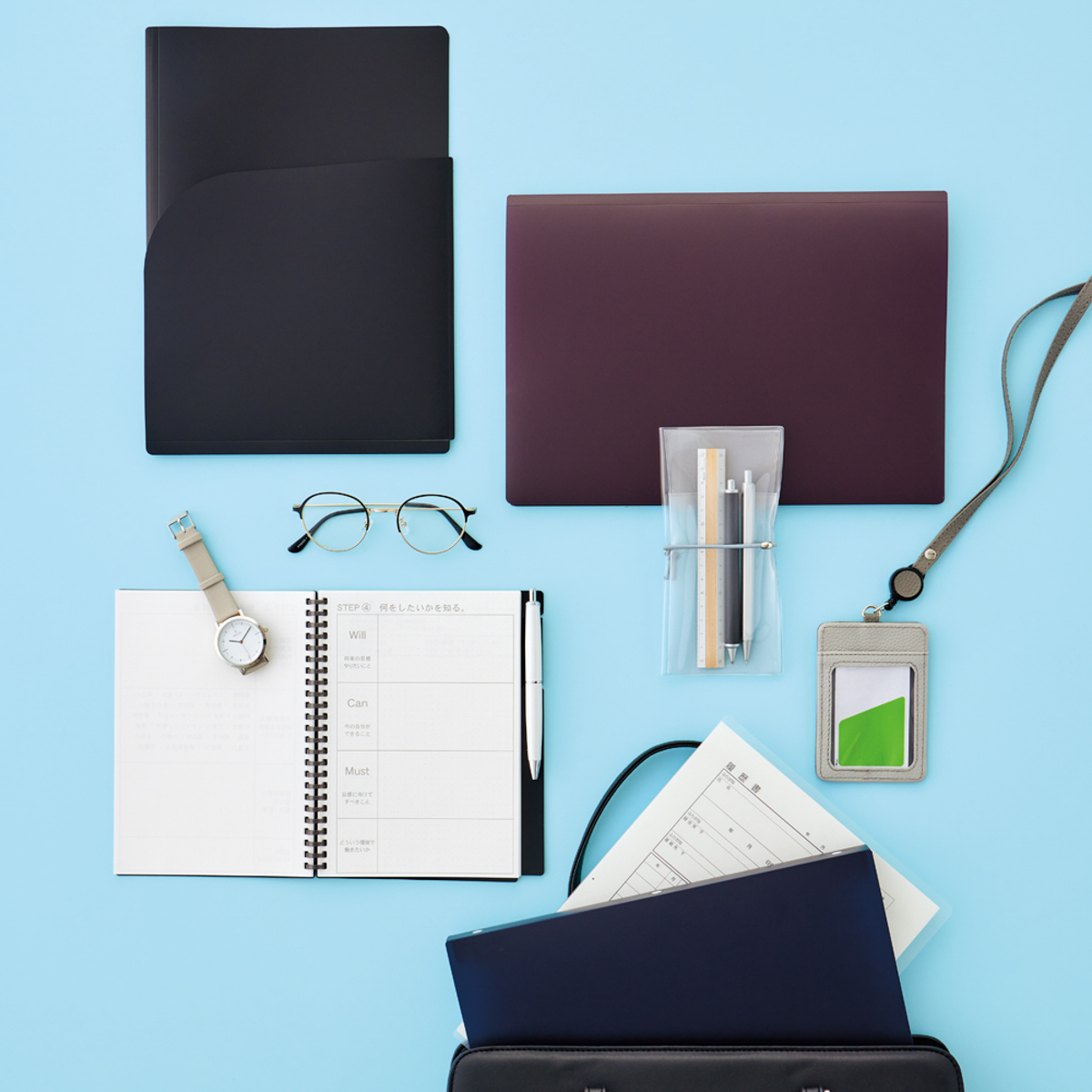 ＳＥＬＦＡＮＡ　ソリッドホルダー＜２ポケットタイプ＞　ボルドーブラック