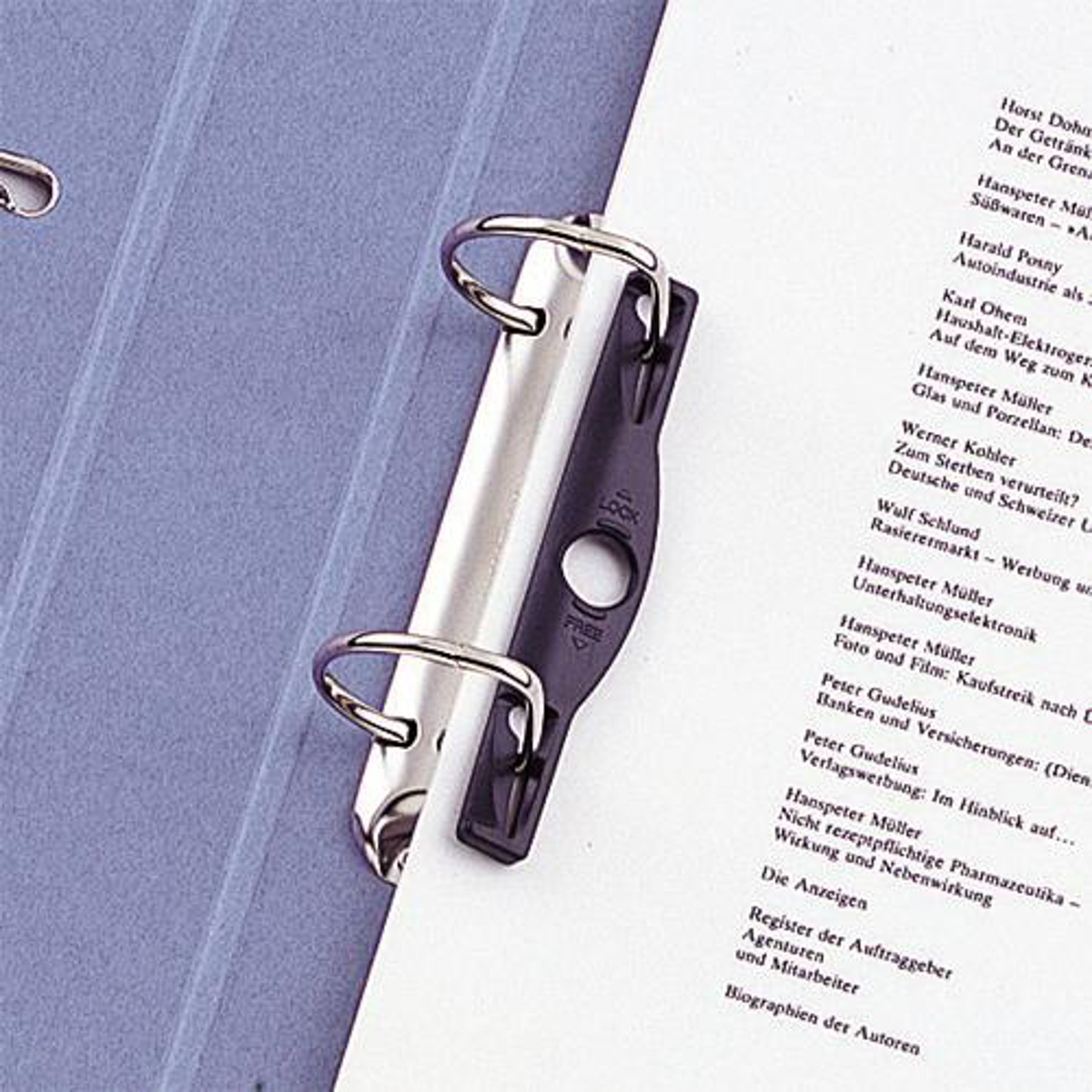 Ｄ型リングファイル　ブルーバイオレット