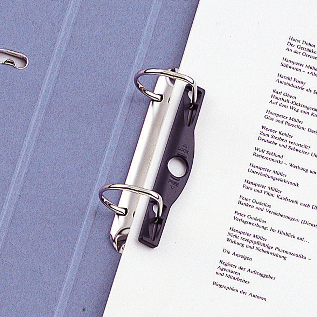 Ｄ型リングファイル　ブルーバイオレット