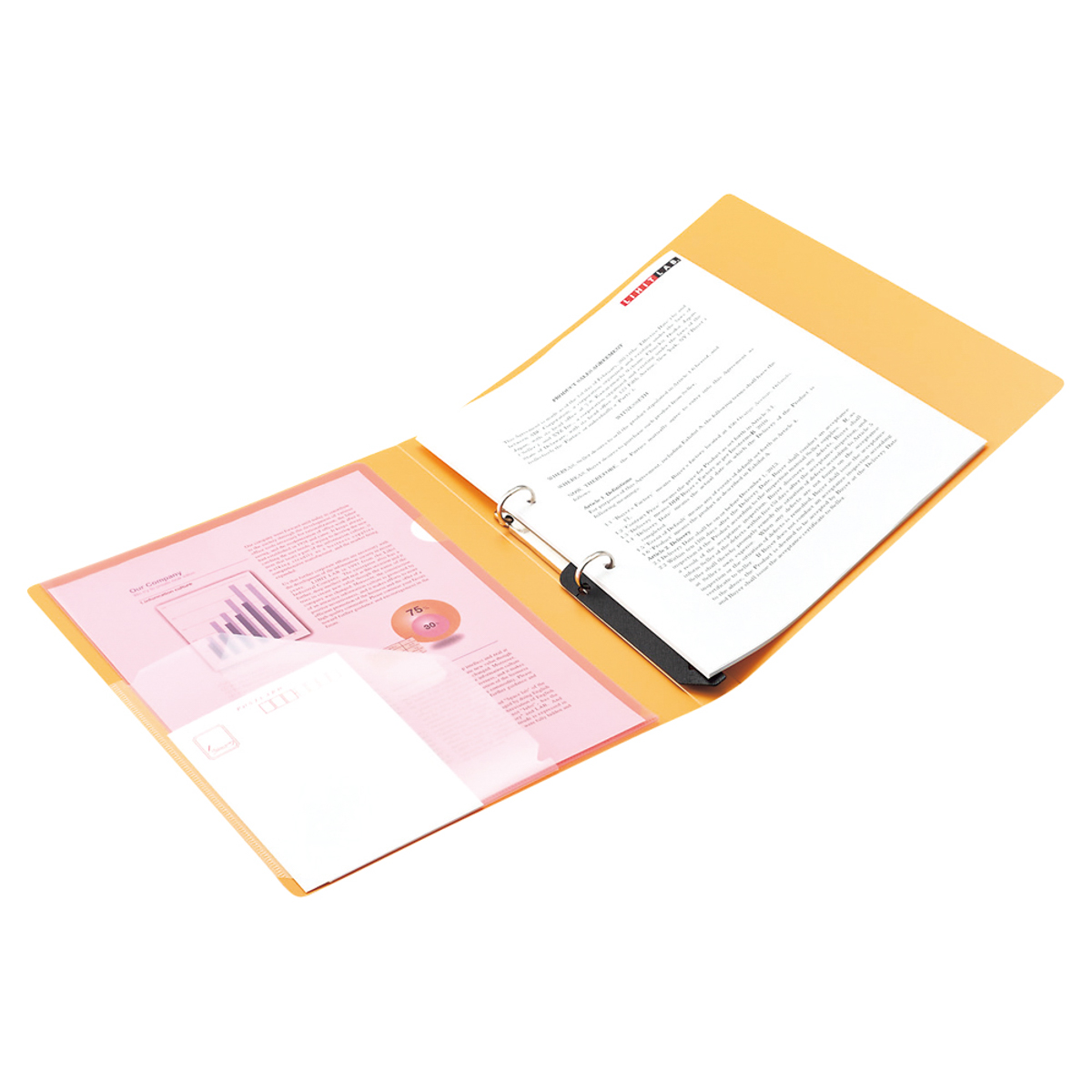 ｎｏｉｅ－ｓｔｙｌｅ　リングファイル＜ツイストリング＞　オレンジ