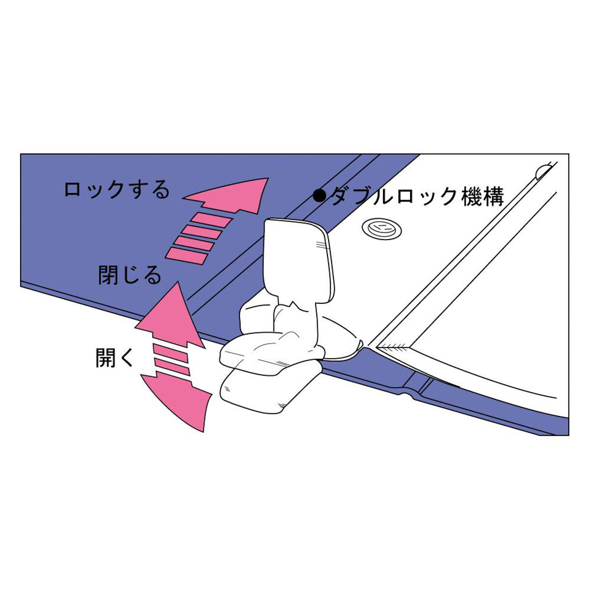 リングファイル＜テコロック式＞　藍