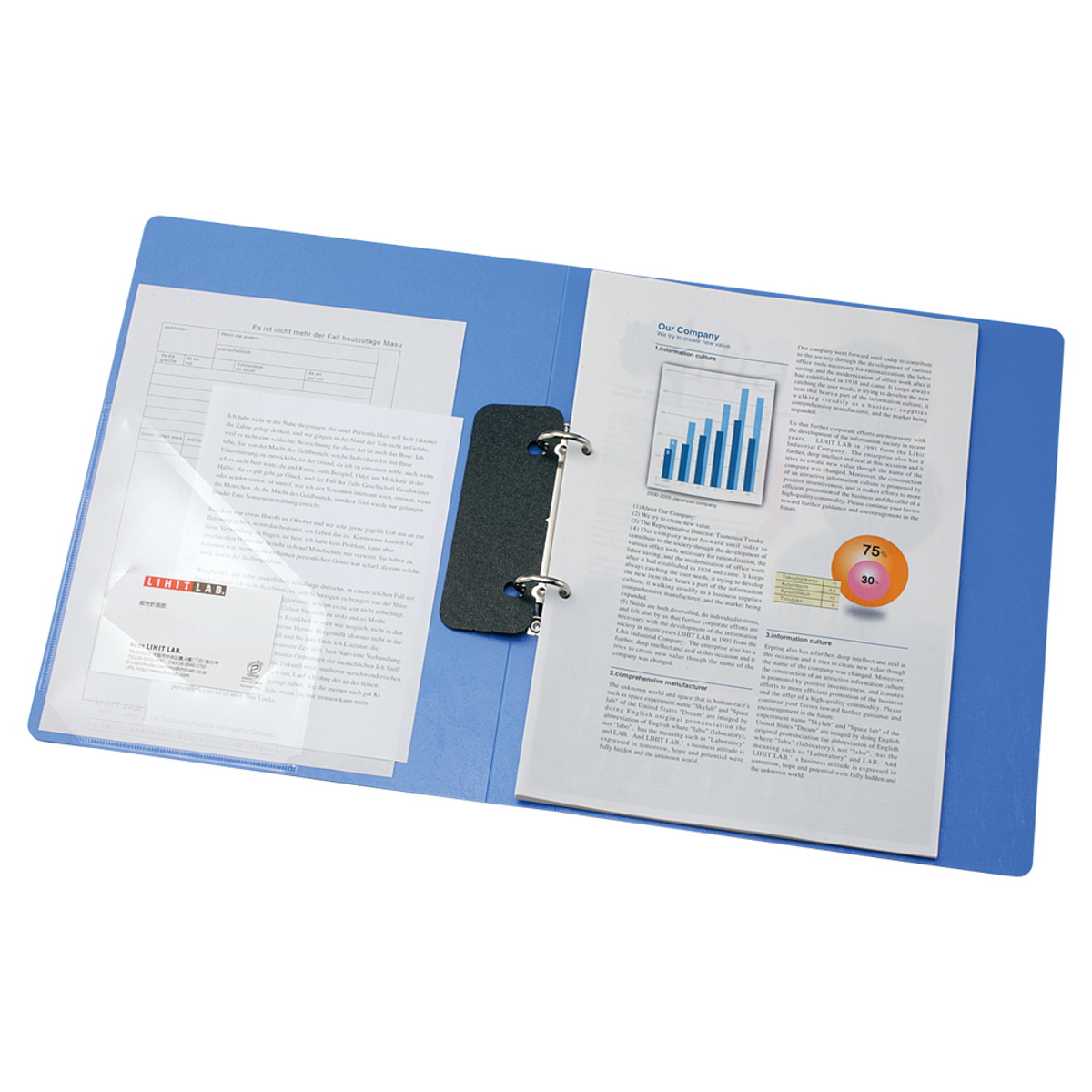 リングファイル　桃