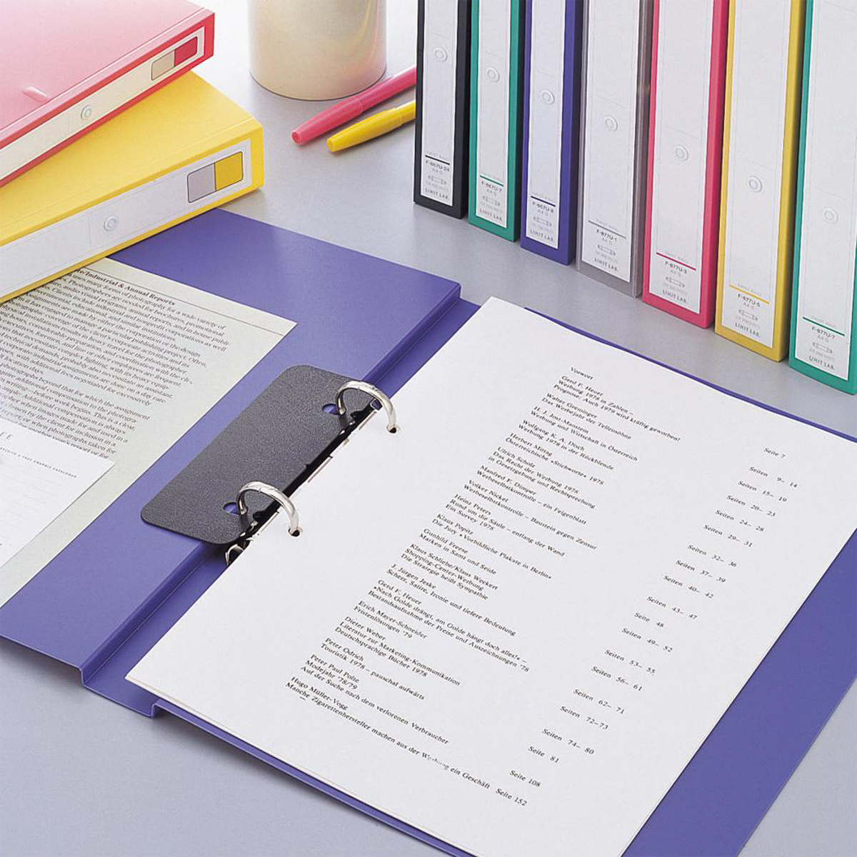 リングファイル＜カドロック＆ツイストリング＞　青