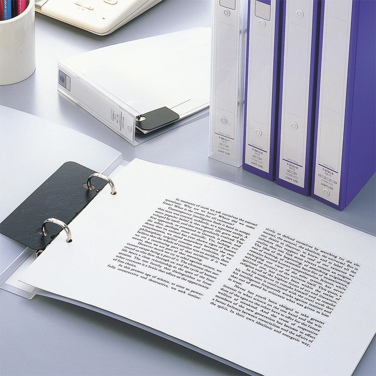 リングファイル＜カドロック＆ツイストリング＞　青