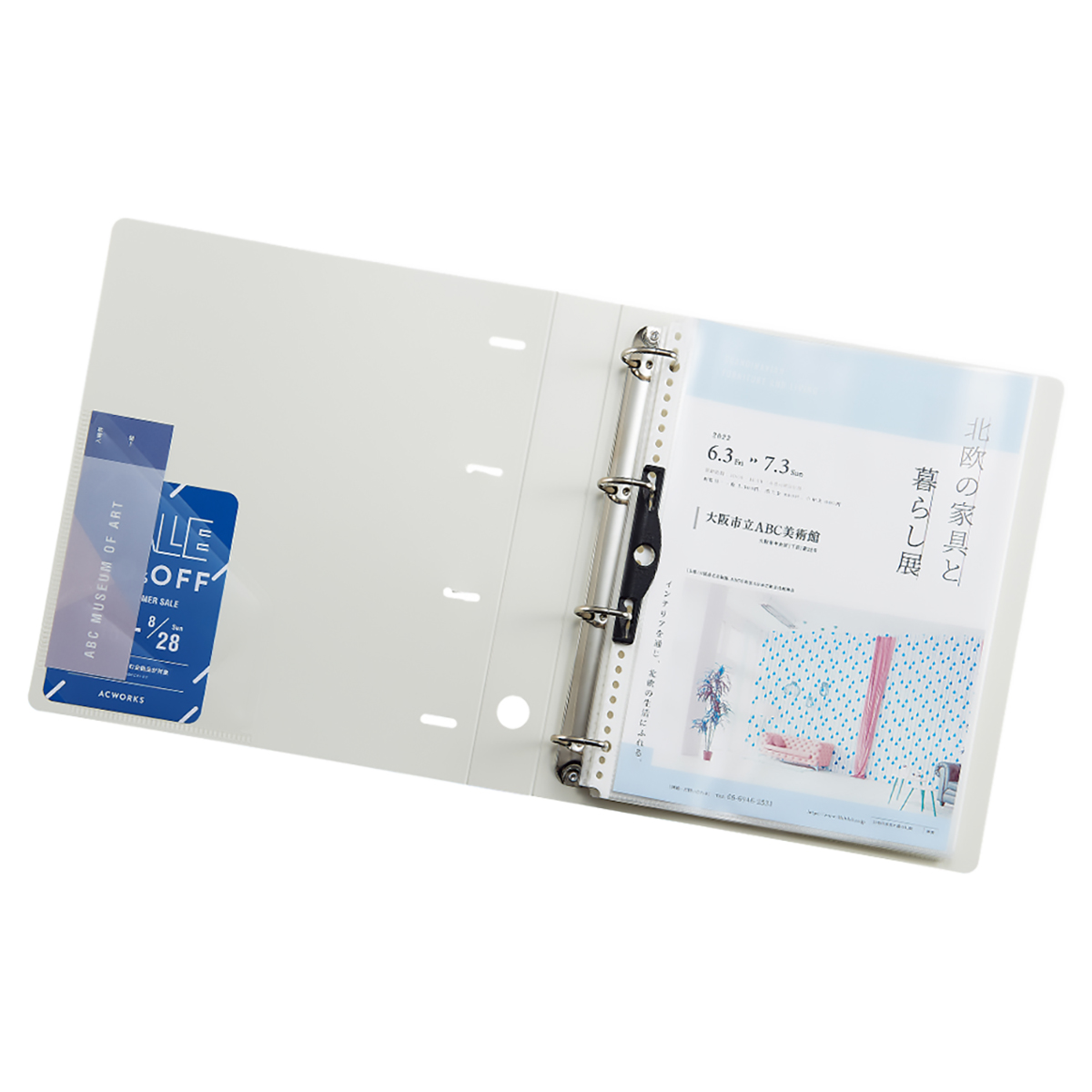 リクエスト　Ｄ型リングファイル　シロ