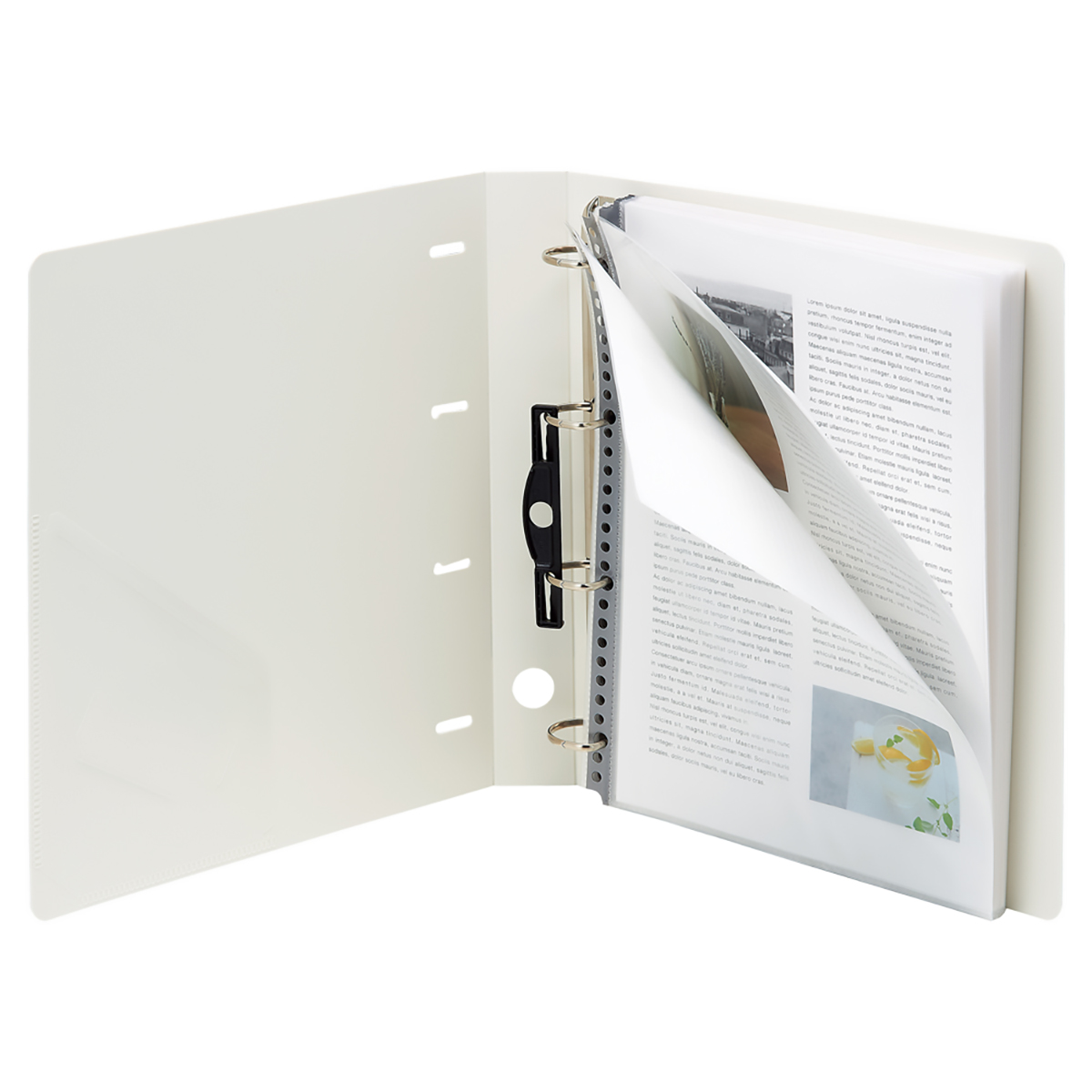 リクエスト　Ｄ型リングファイル　クロ