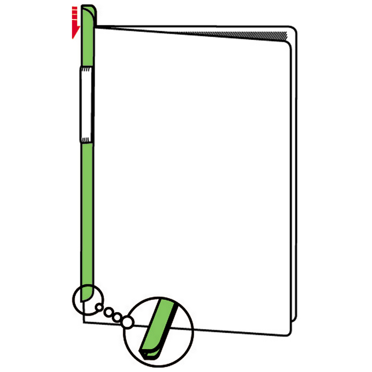 リクエスト　スライドバーファイル（１０冊パック）　青