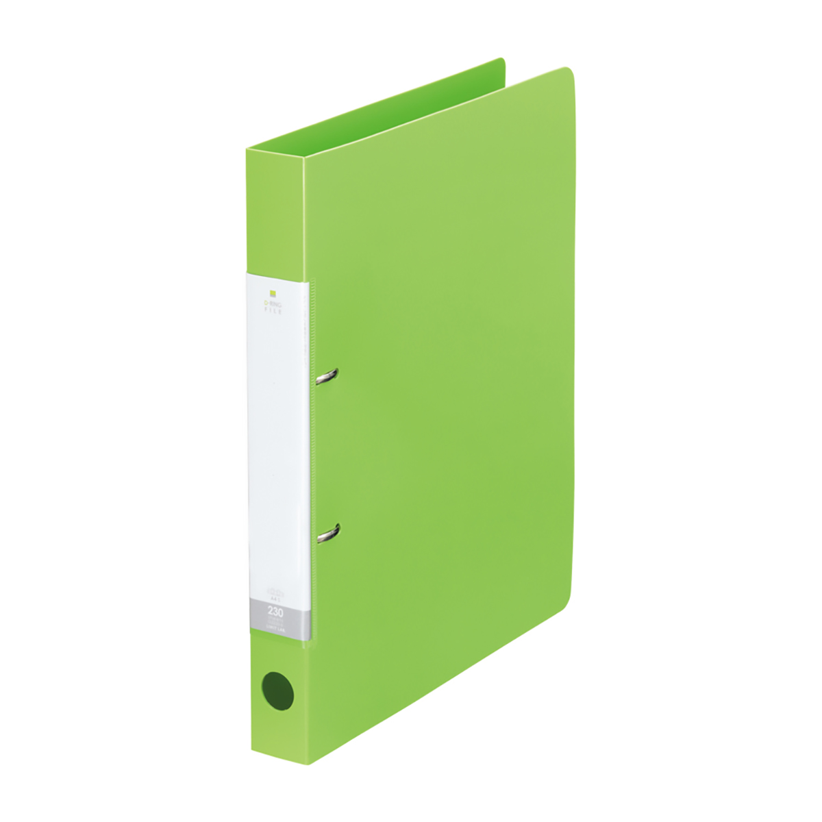 リクエスト　Ｄ型リングファイル　黄緑