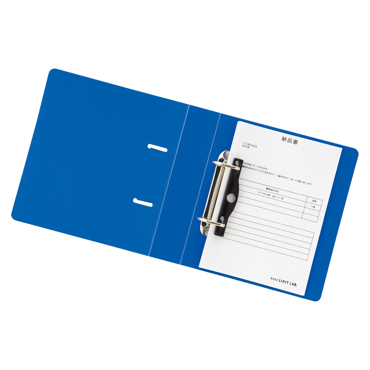 リクエスト　Ｄ型リングファイル　青