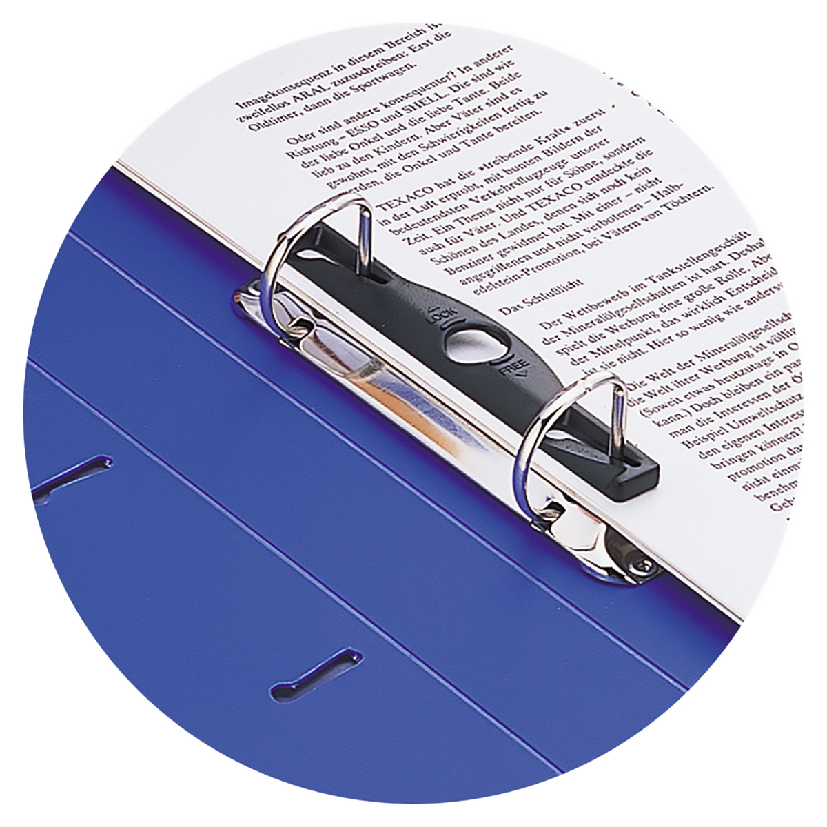 リクエスト　Ｄ型リングファイル　青