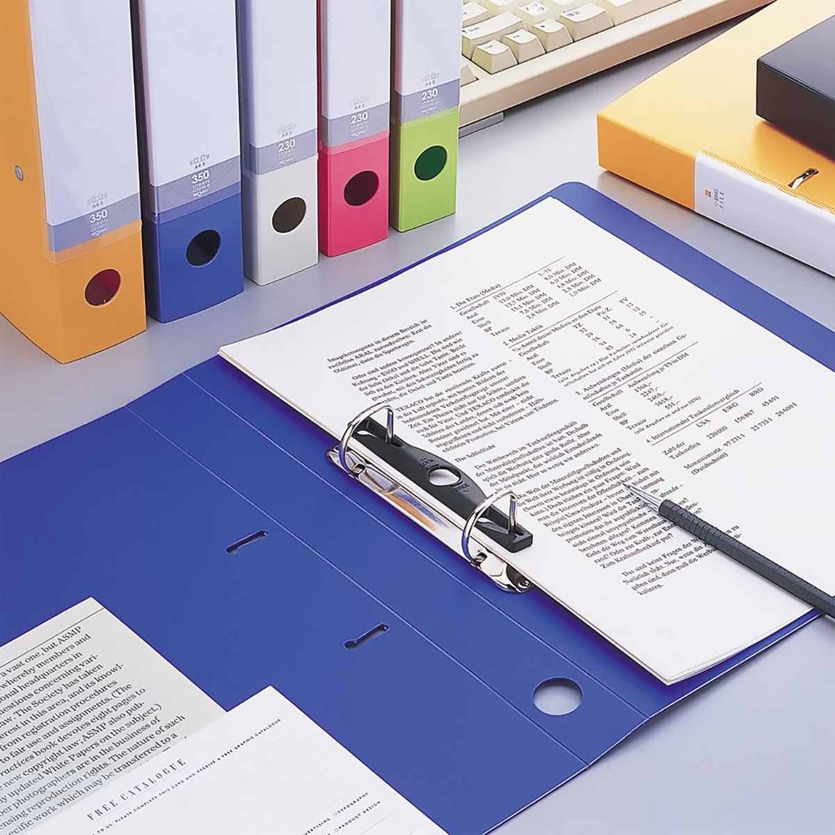 リクエスト　Ｄ型リングファイル　白