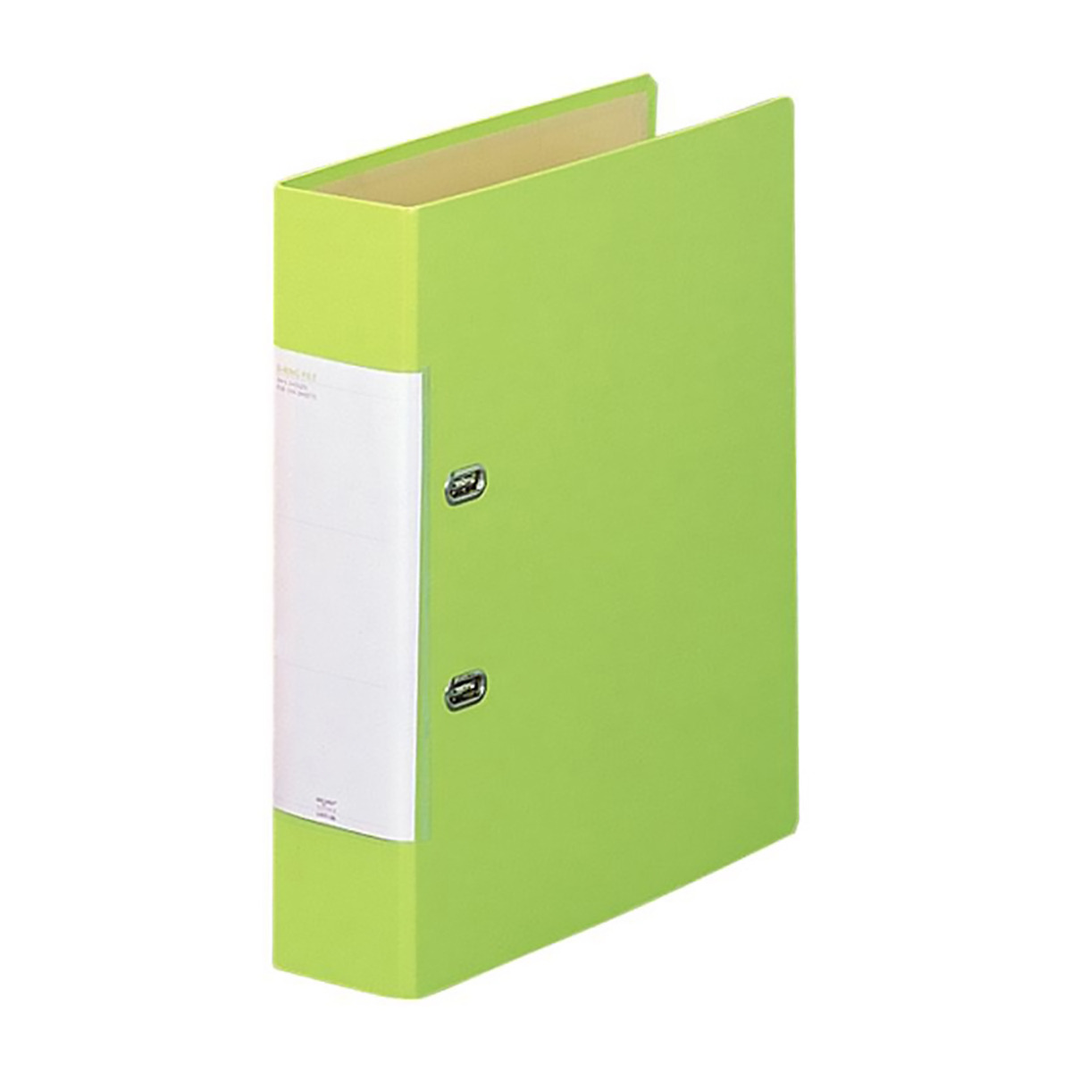 リクエスト　Ｄ型リングファイル　黄緑
