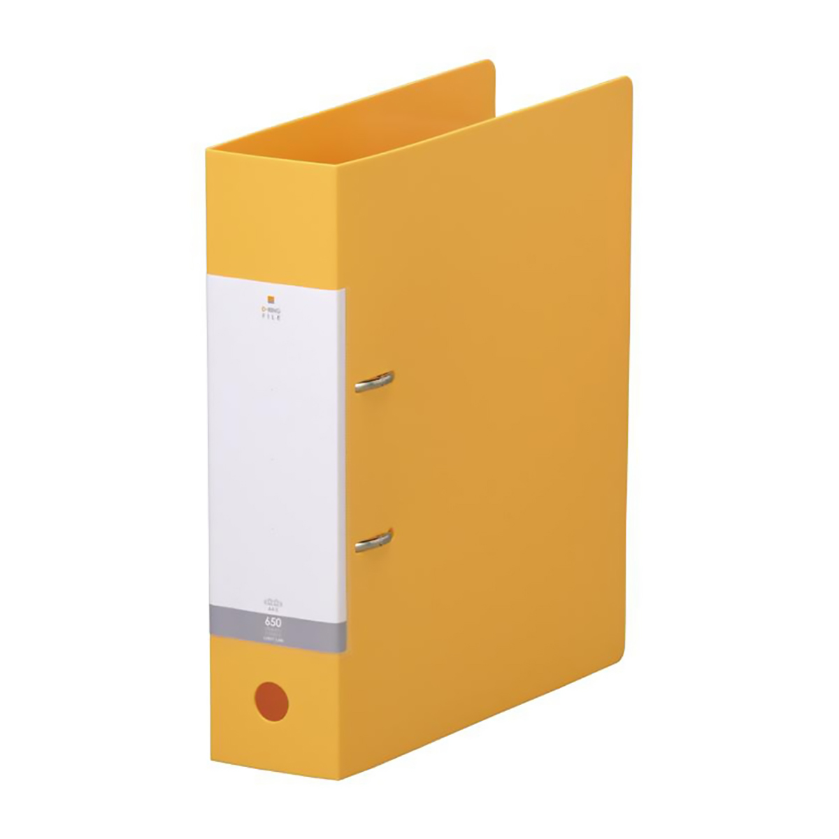 リクエスト　Ｄ型リングファイル　黄