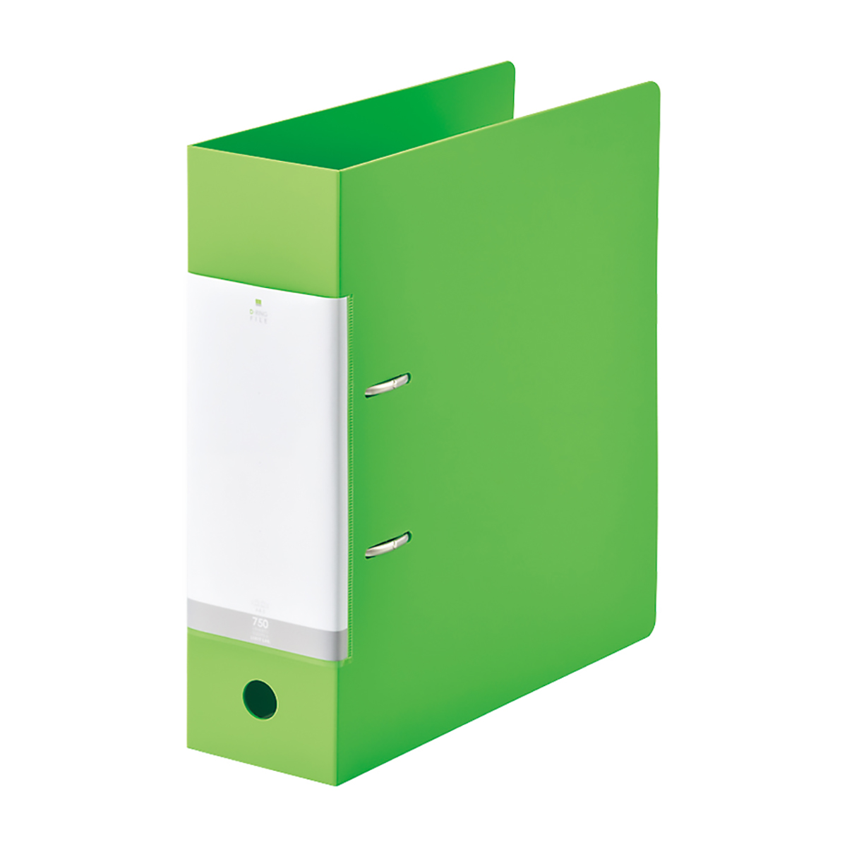 リクエスト　Ｄ型リングファイル　黄緑