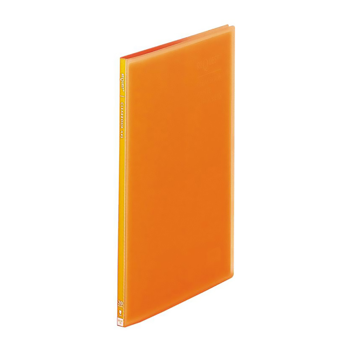 リクエスト　透明クリヤーブック　オレンジ