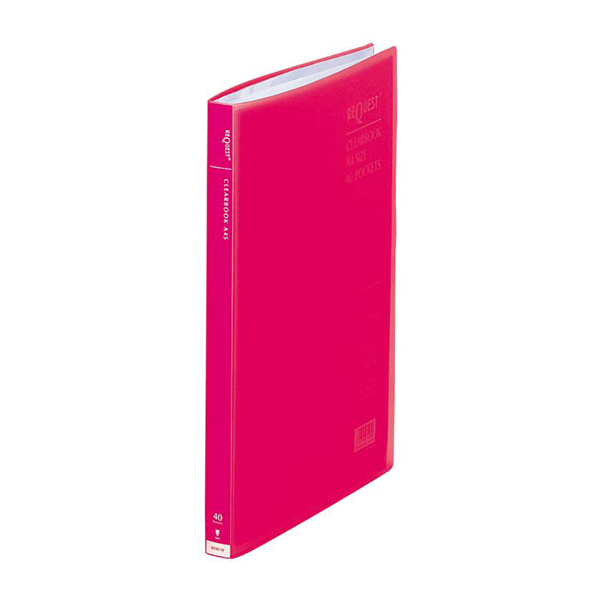 リクエスト　透明クリヤーブック　レッド