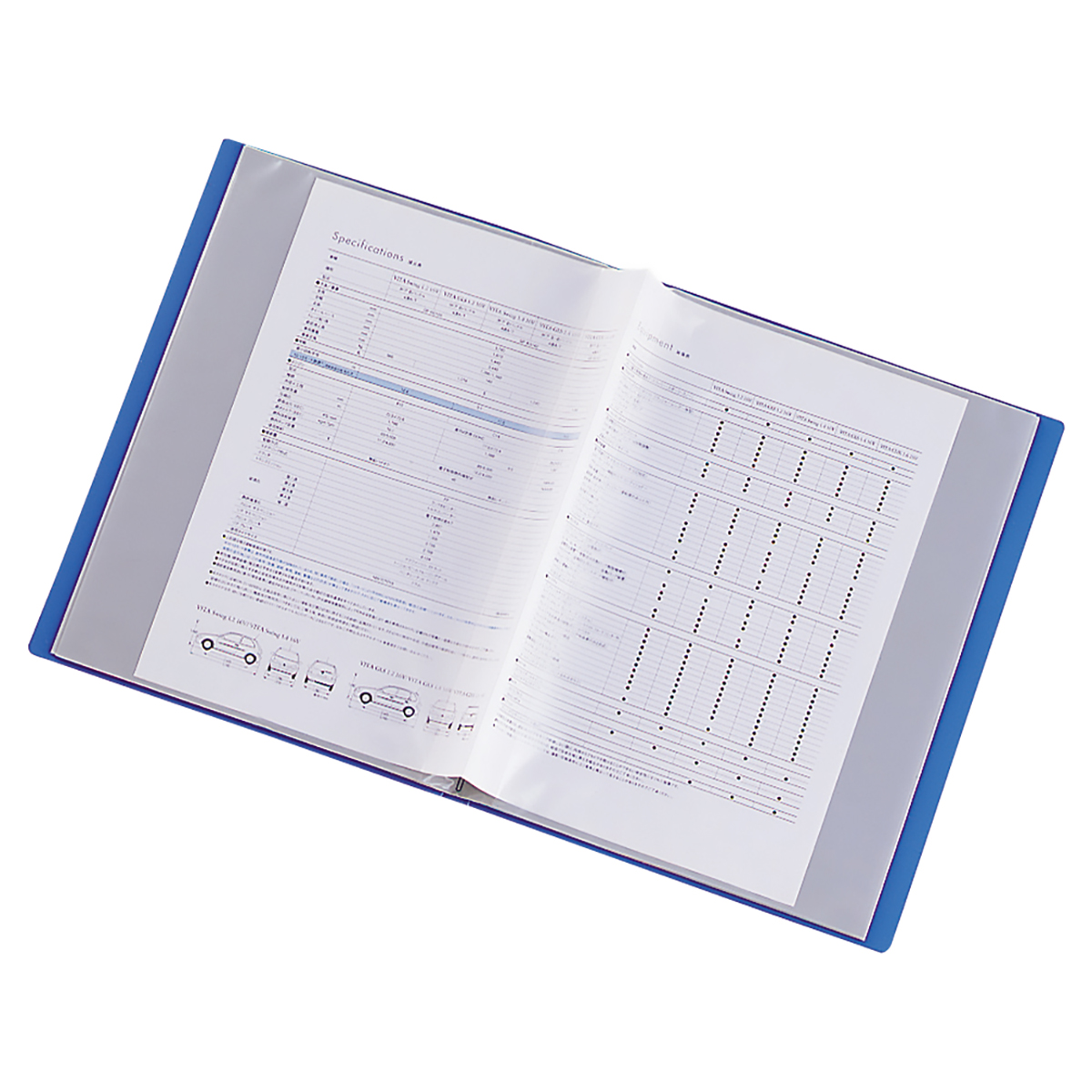 リクエスト　クリヤーブック＜サイドベンツ＞　青