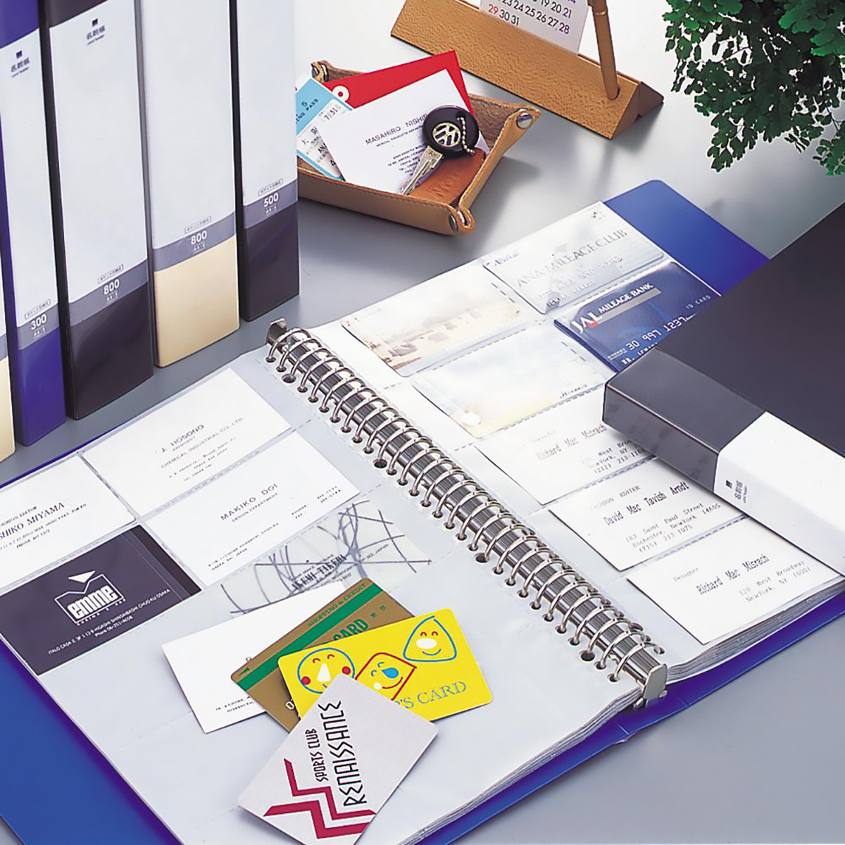 リクエスト　名刺帳＜ポケット交換タイプ＞　黒