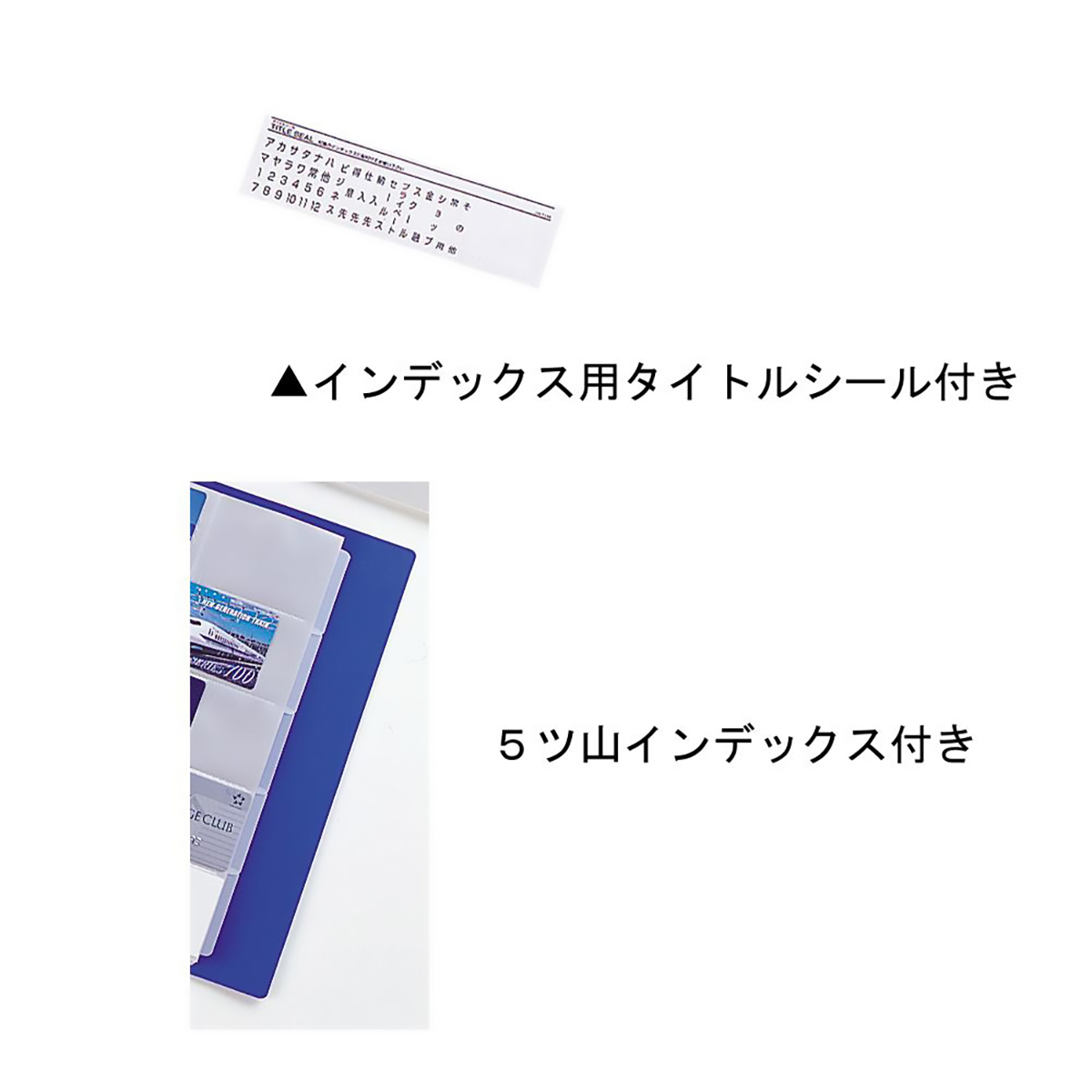 リクエスト　名刺帳＜ポケット交換タイプ＞　青