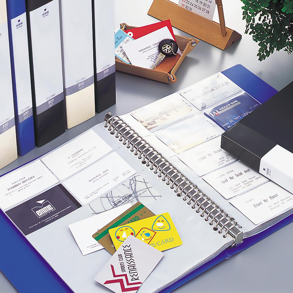 リクエスト　名刺帳＜ポケット交換タイプ＞　黄緑