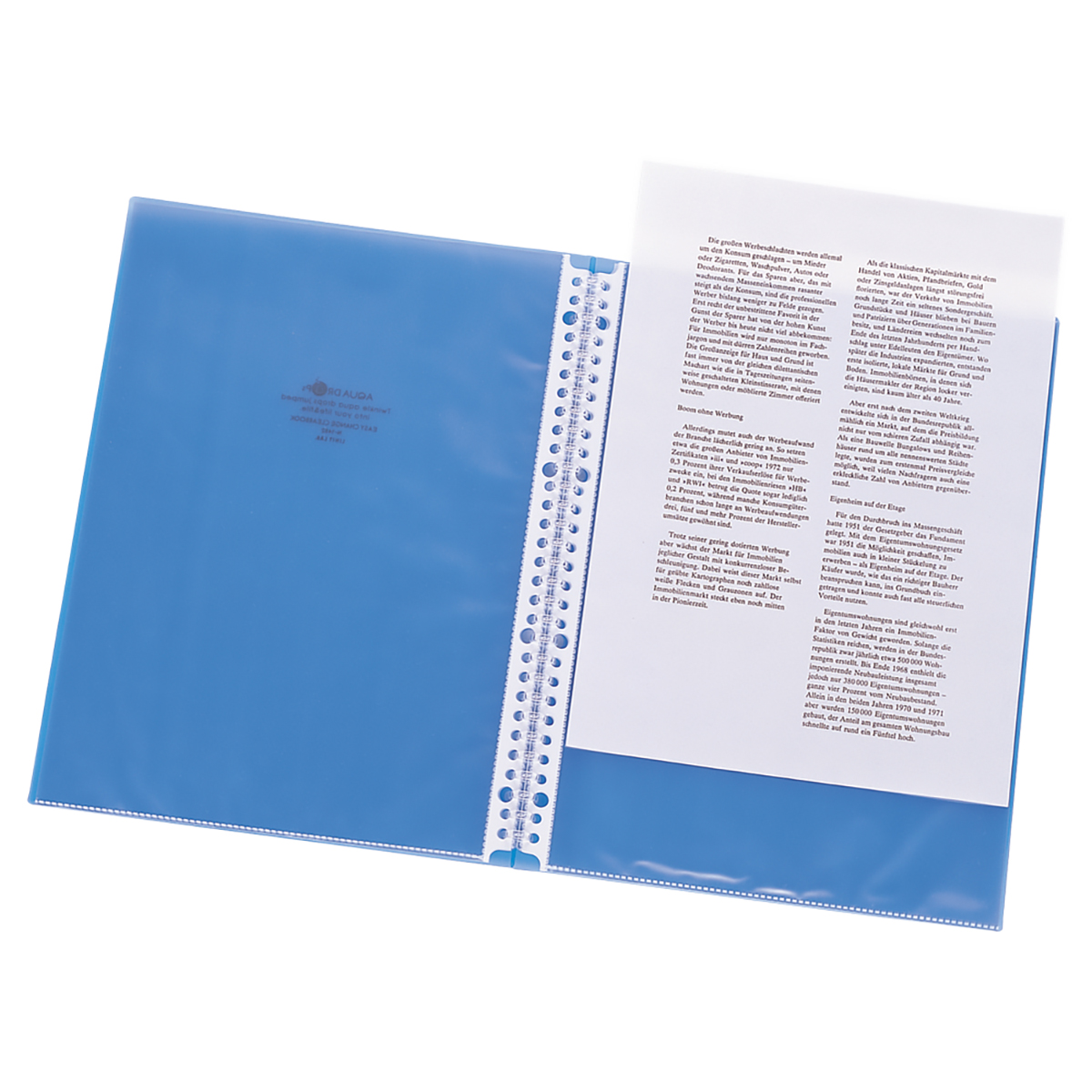 ＡＱＵＡ　ＤＲＯＰｓ　イージーチェンジ・クリヤーブック　乳白