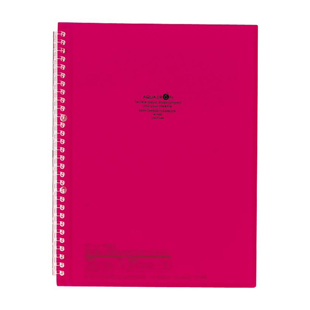 ＡＱＵＡ　ＤＲＯＰｓ　イージーチェンジ・クリヤーブック　赤