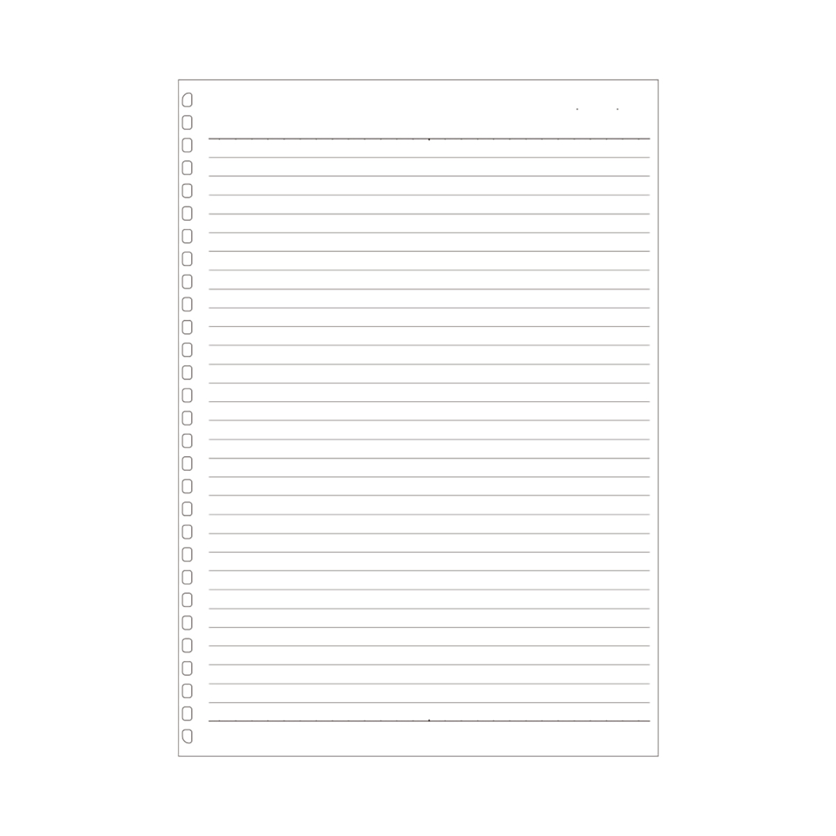 オープンリングノート・ツイストノート＜適合リーフ・横罫Ａ罫＞