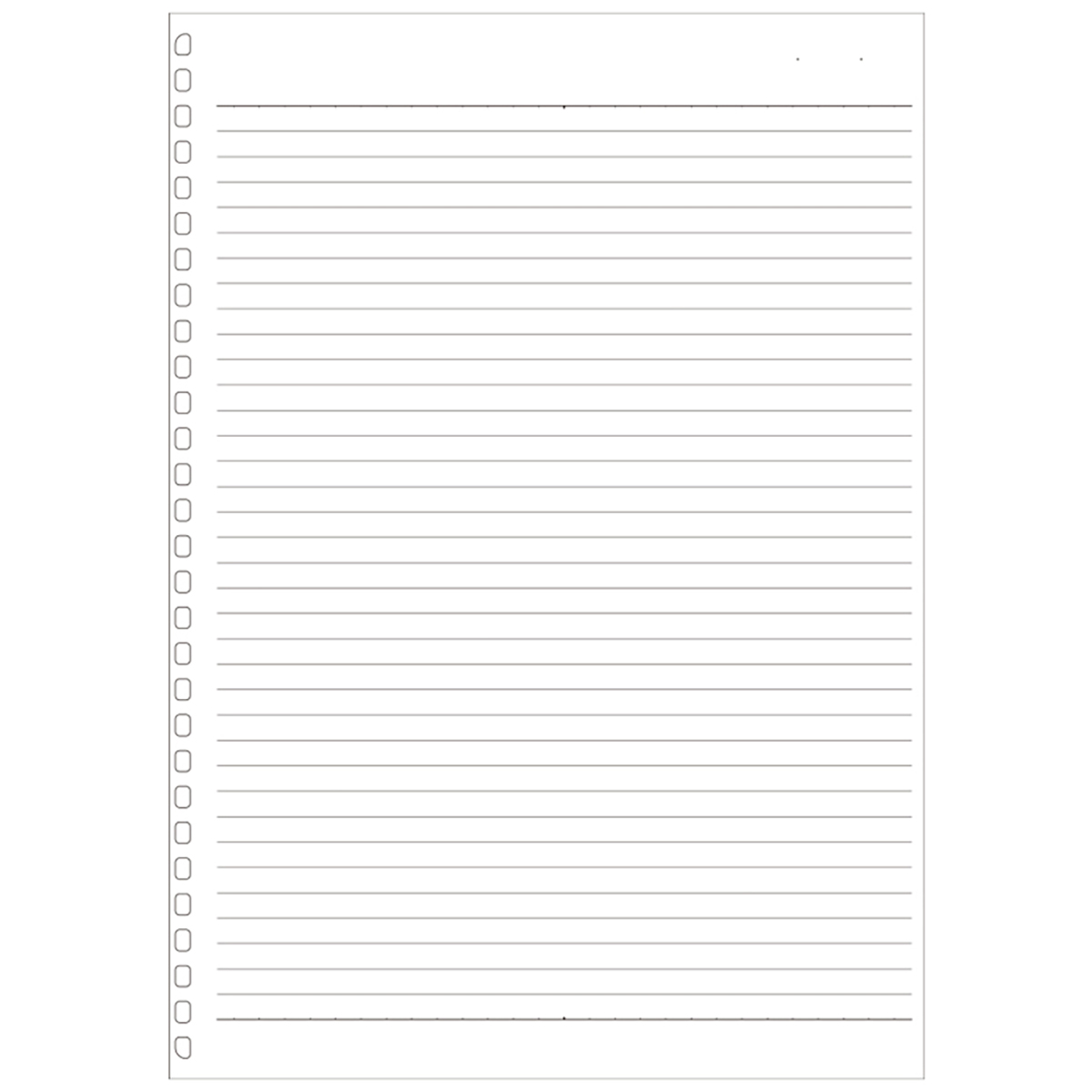 オープンリングノート・ツイストノート＜適合リーフ＞