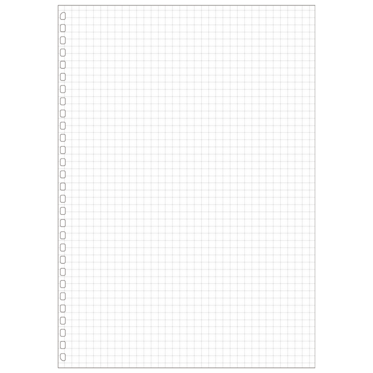 オープンリングノート・ツイストノート＜適合リーフ・方眼罫＞