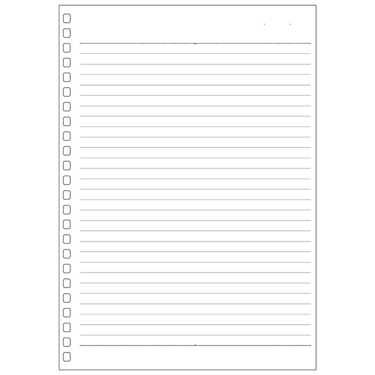 オープンリングノート・ツイストノート＜適合リーフ・横罫Ｂ罫＞