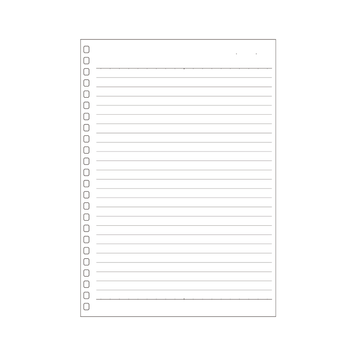 オープンリングノート・ツイストノート＜適合リーフ・横罫Ａ罫＞