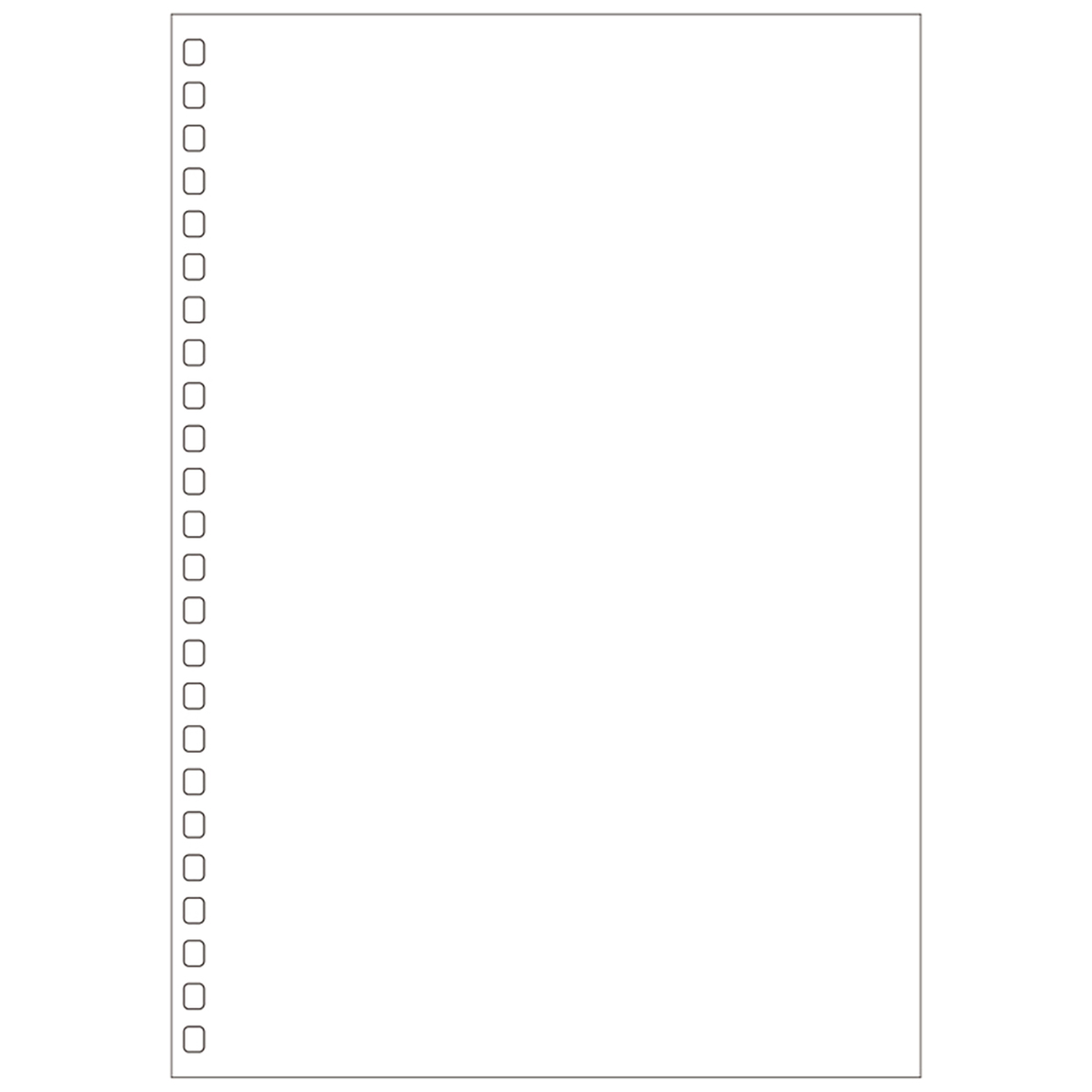 オープンリングノート・ツイストノート＜適合リーフ・無地＞