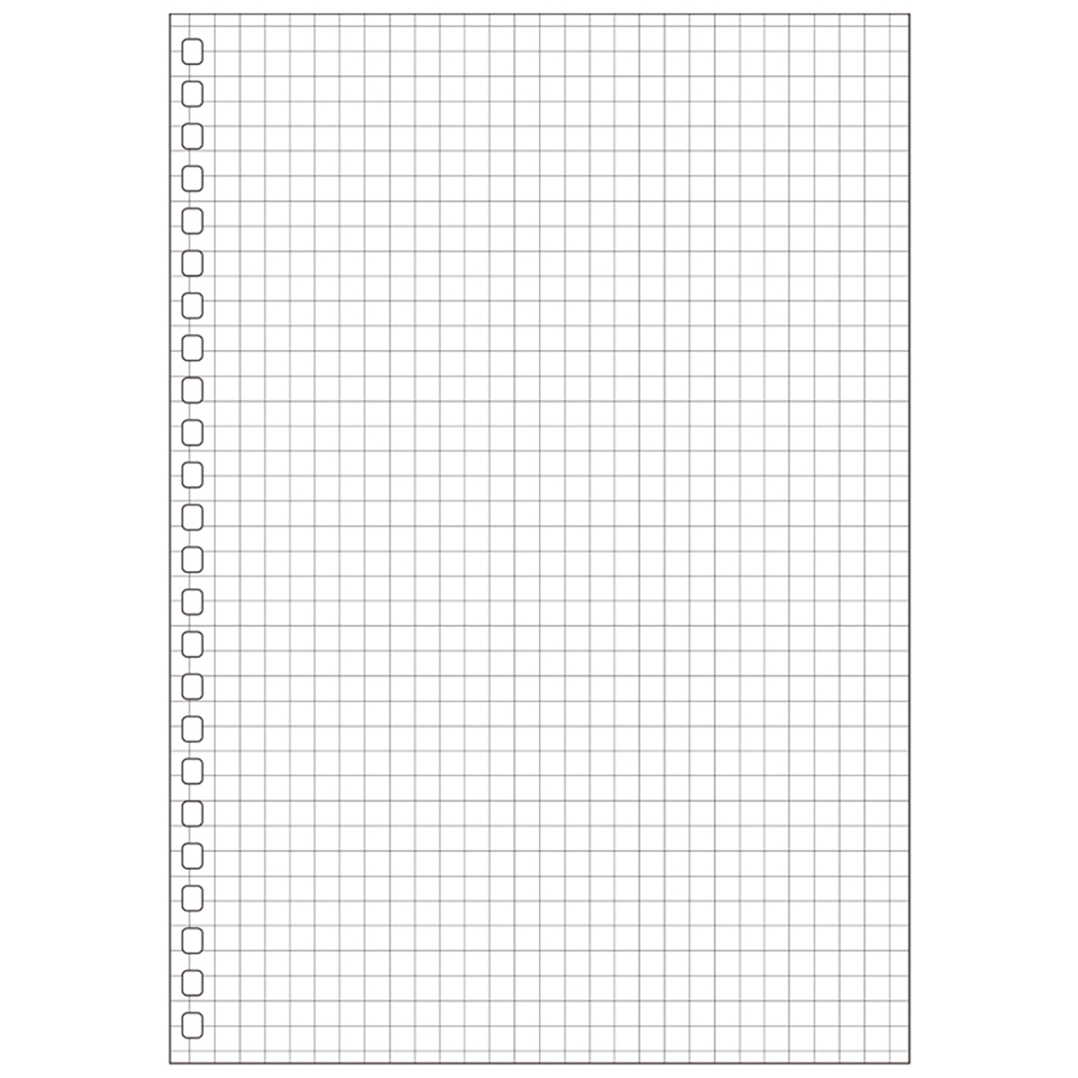 オープンリングノート・ツイストノート＜適合リーフ・方眼罫＞