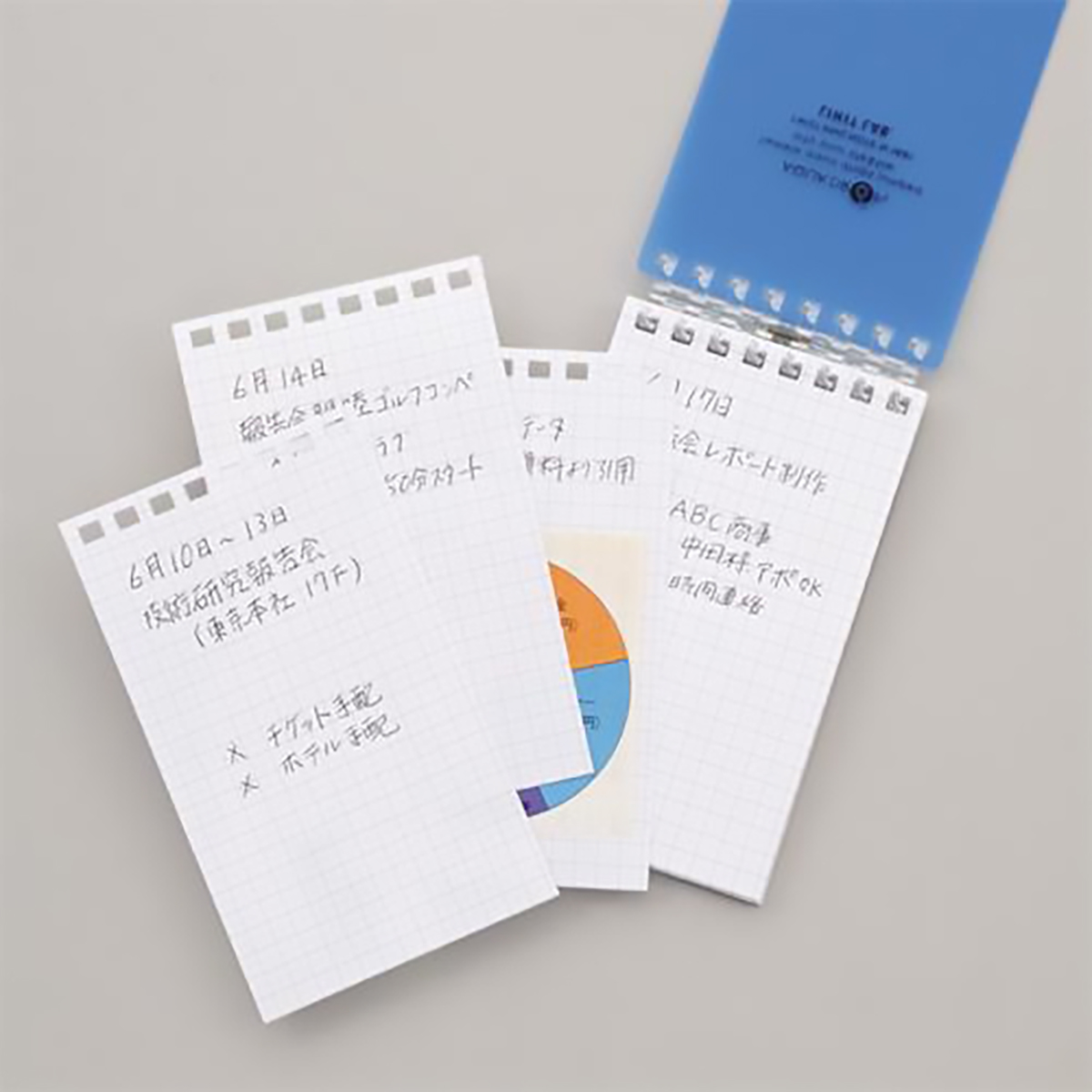 オープンリングノート・ツイストノート（メモサイズ）＜適合リーフ＞