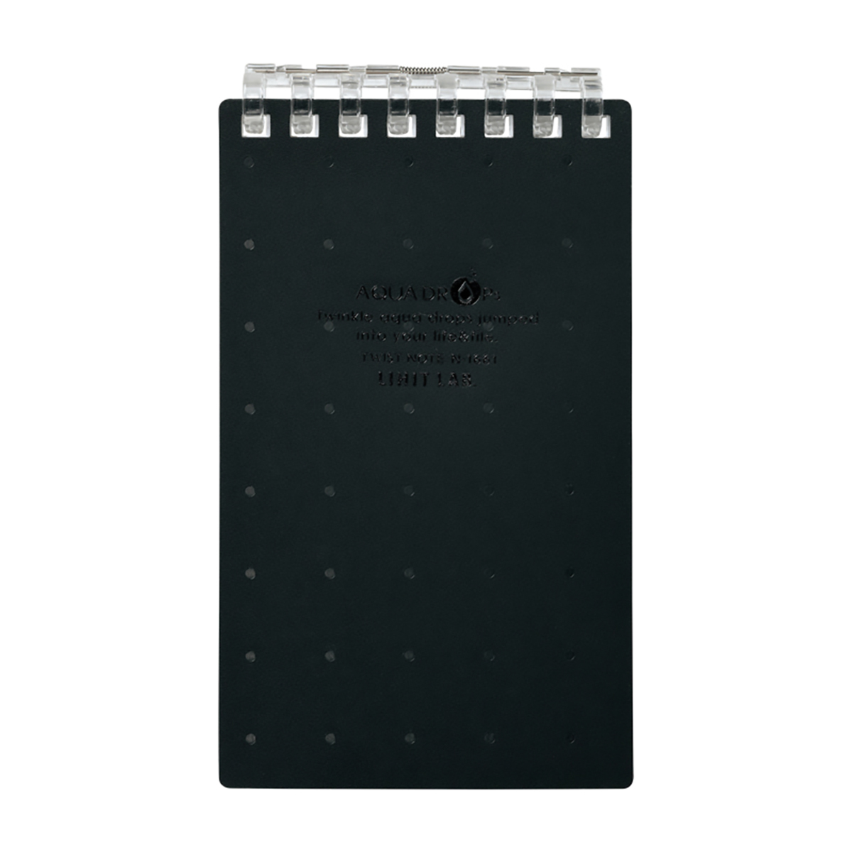 ＡＱＵＡ　ＤＲＯＰｓ　ツイストノート（メモサイズ）　黒