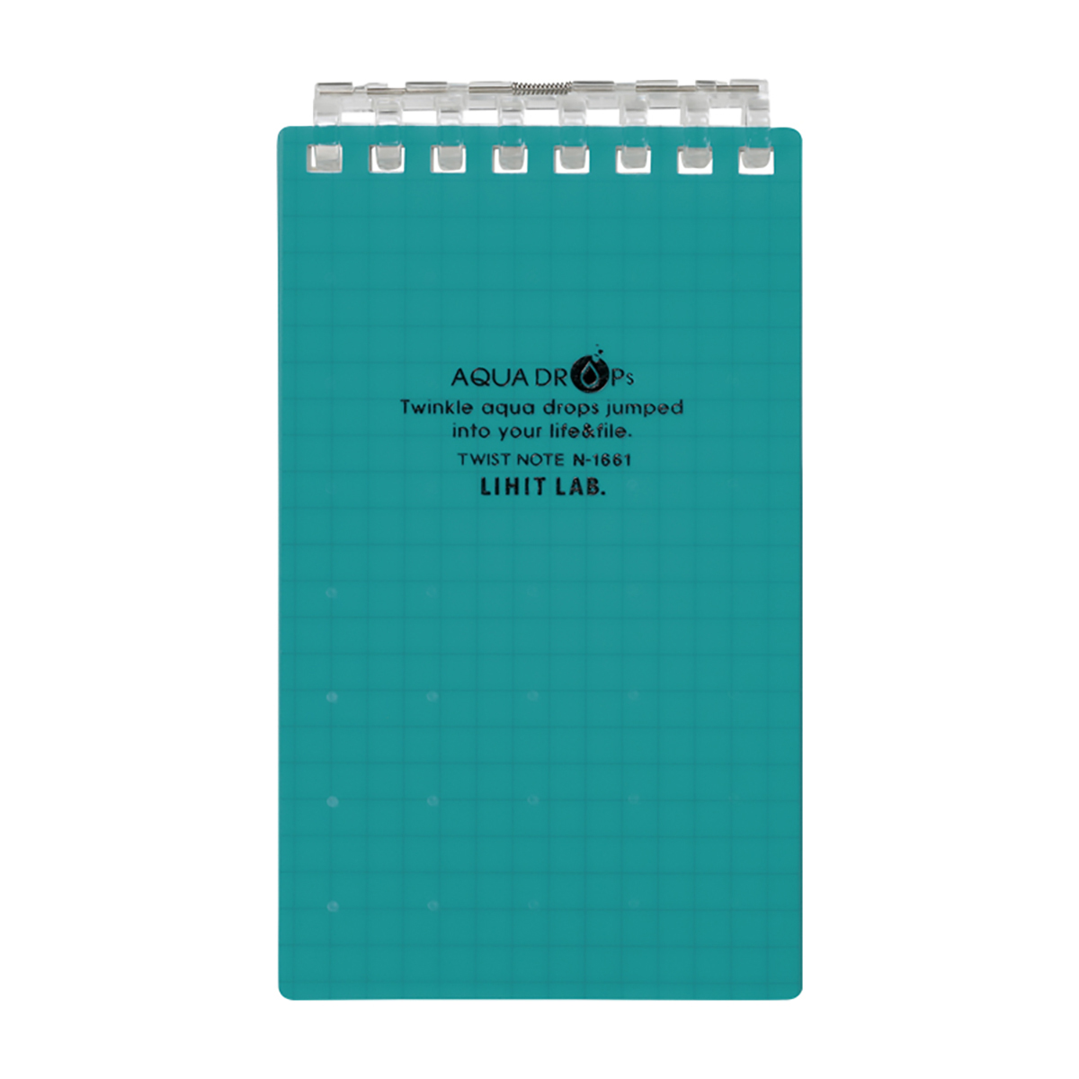 ＡＱＵＡ　ＤＲＯＰｓ　ツイストノート（メモサイズ）　青緑