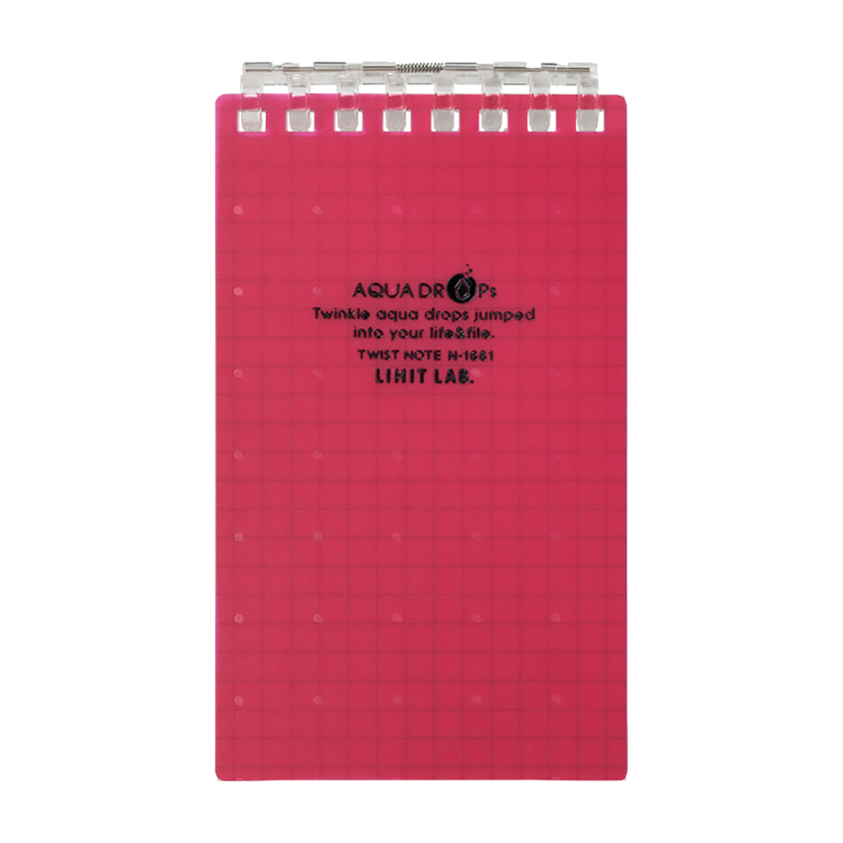 ＡＱＵＡ　ＤＲＯＰｓ　ツイストノート（メモサイズ）　赤