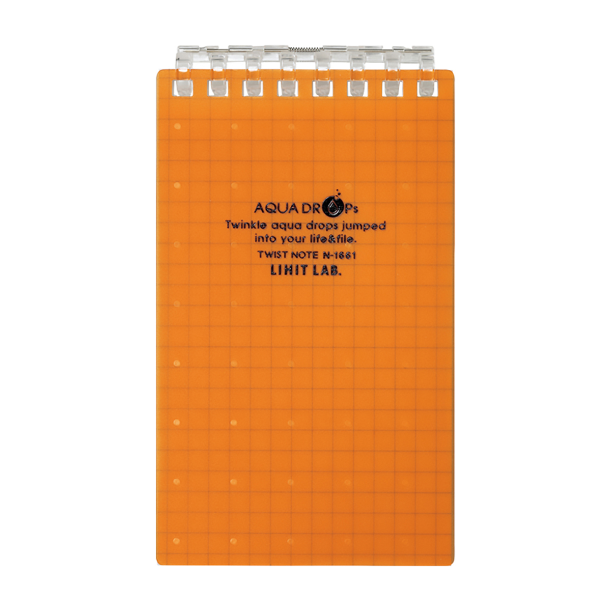 ＡＱＵＡ　ＤＲＯＰｓ　ツイストノート（メモサイズ）　橙