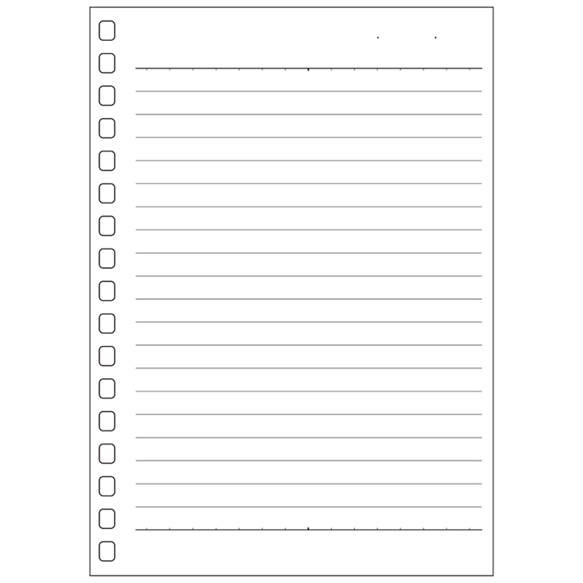 オープンリングノート・ツイストノート＜適合リーフ・横罫Ｂ罫＞