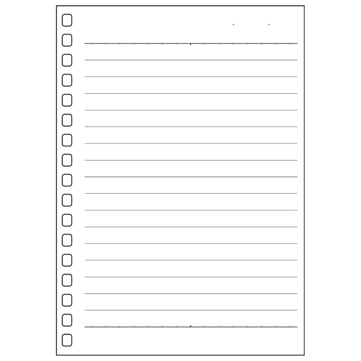 オープンリングノート・ツイストノート＜適合リーフ＞Ａ罫