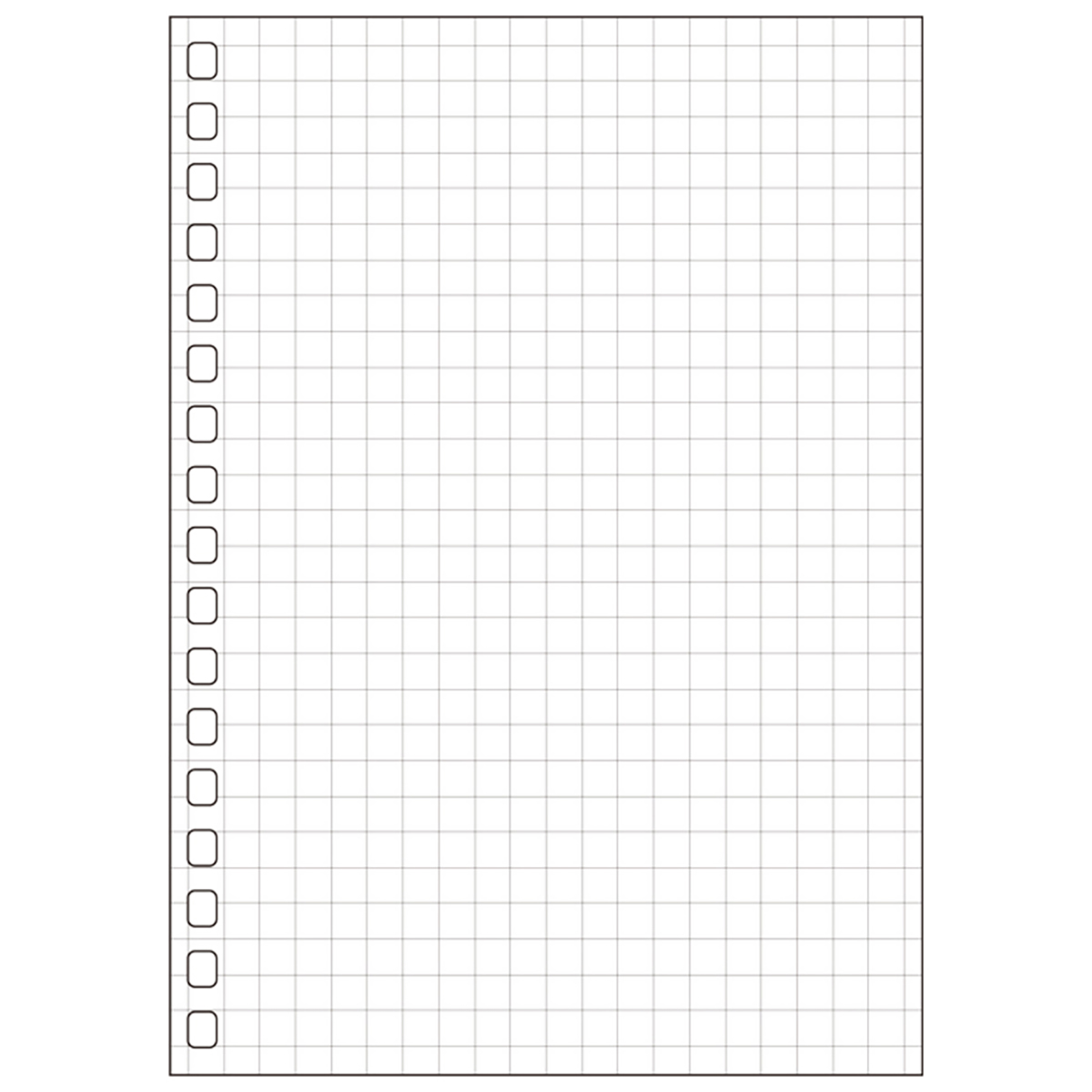 オープンリングノート・ツイストノート＜適合リーフ・方眼罫＞