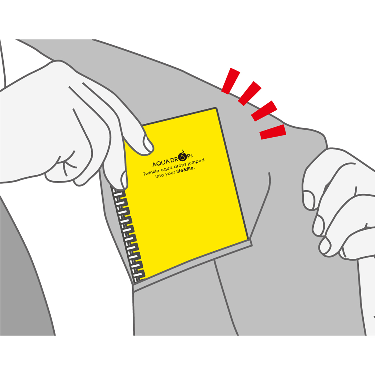 ＡＱＵＡ　ＤＲＯＰｓ　ツイストノート　黄緑