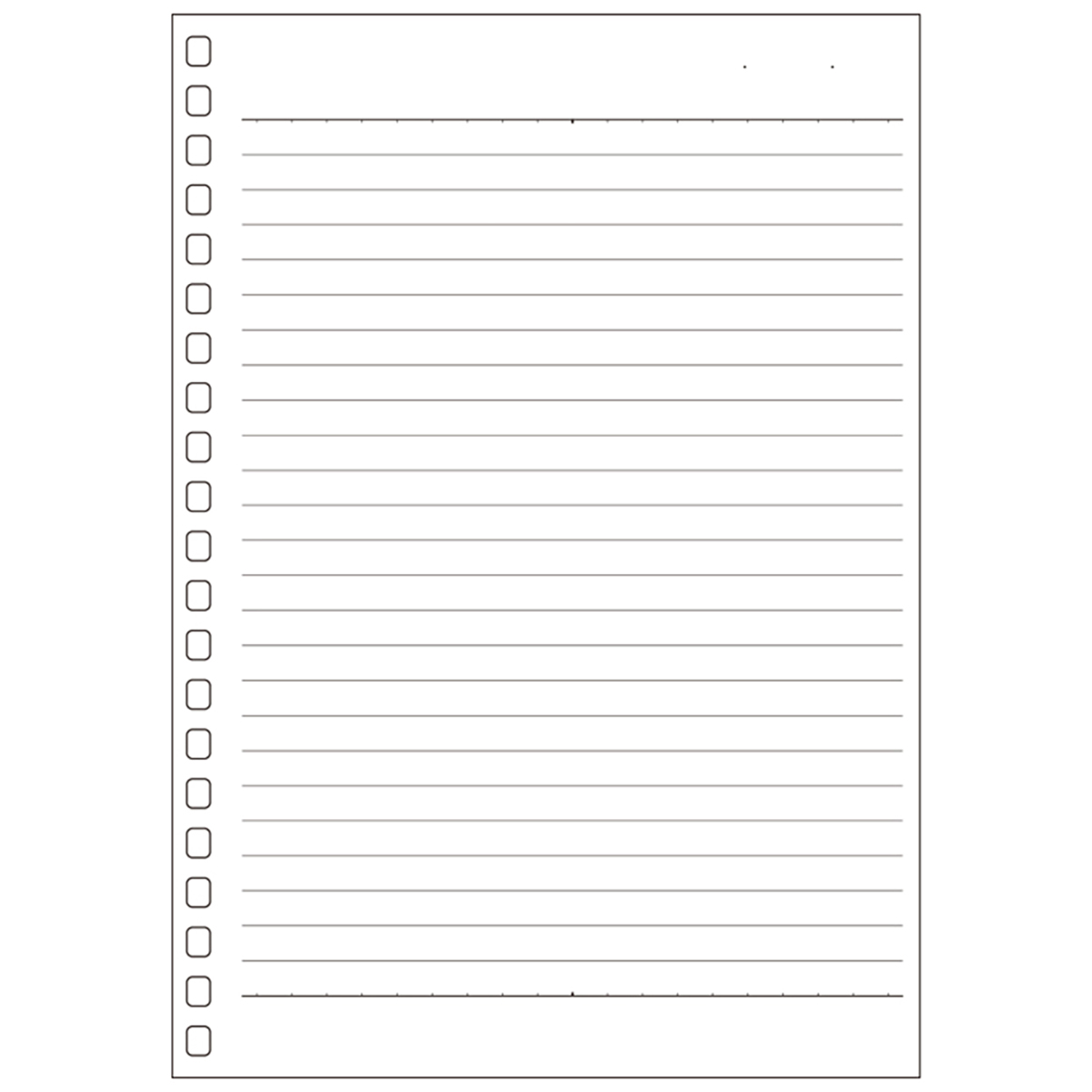 オープンリングノート・ツイストノート＜適合リーフ・横罫Ｂ罫＞