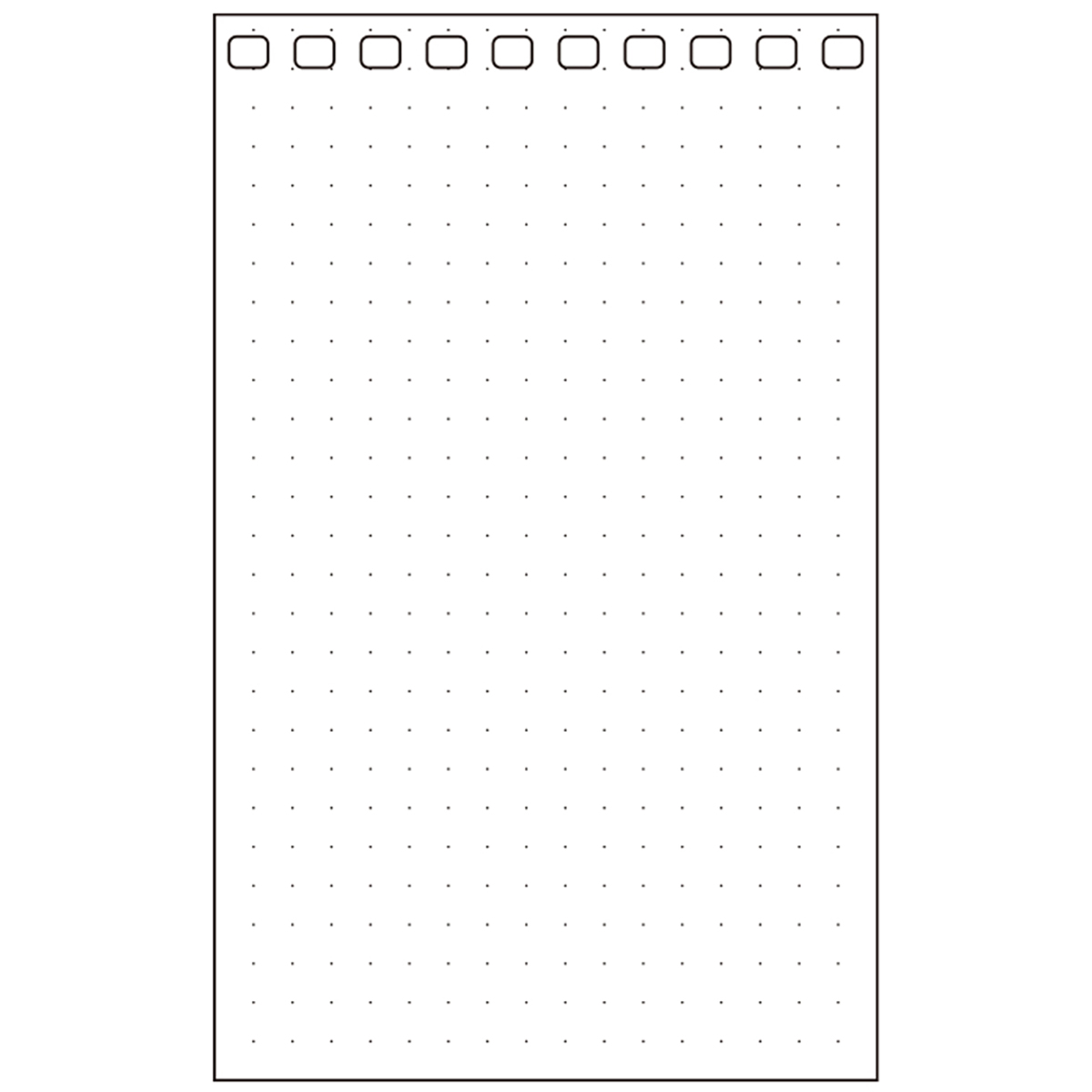 オープンリングノート・ツイストノート＜適合リーフ・ドット方眼罫＞