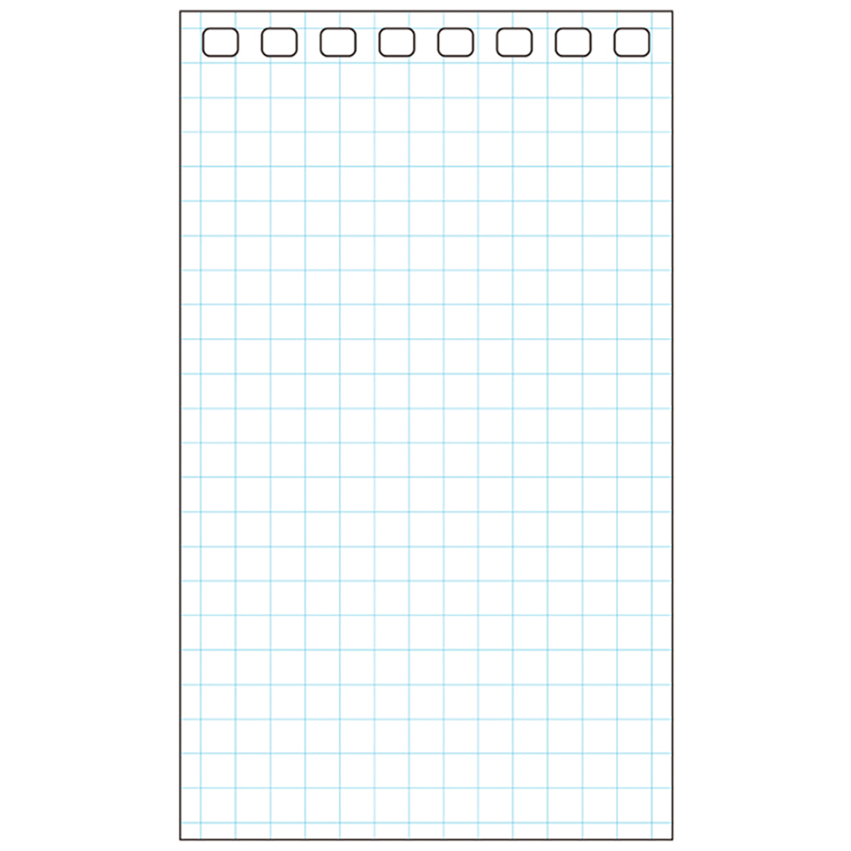 オープンリングノート・ツイストノート＜適合リーフ・薄色方眼罫＞