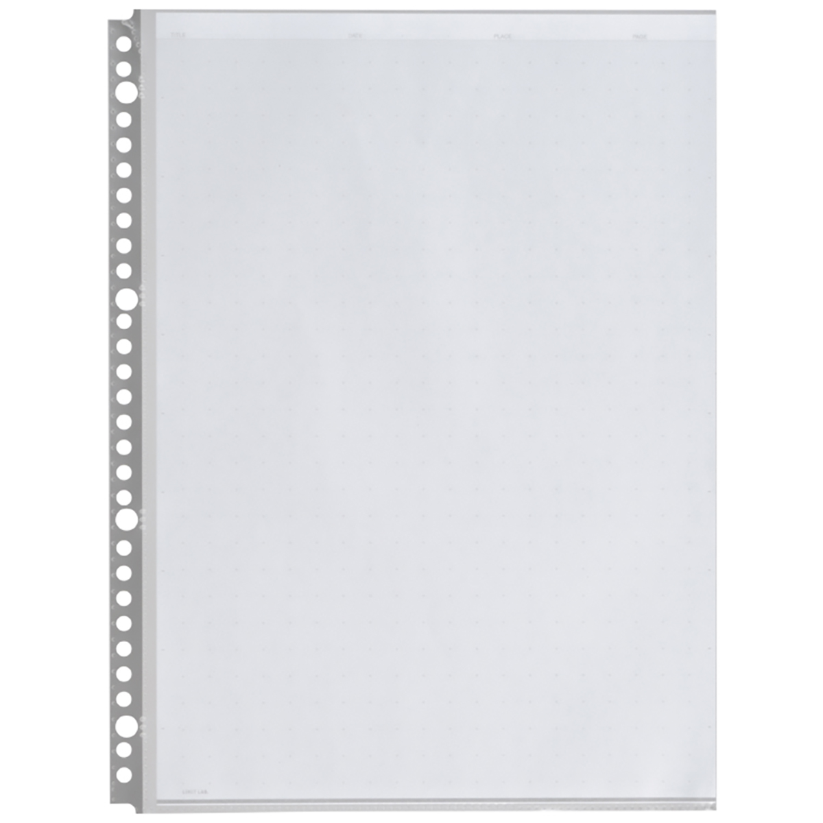 ルポ・リーンフォース・クリヤーポケット　グレー