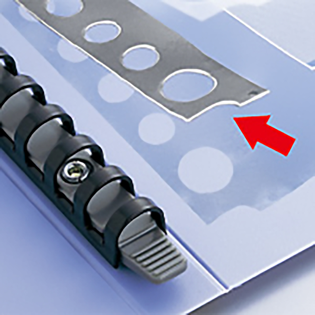 ルポ・リーンフォース・クリヤーポケット　藍